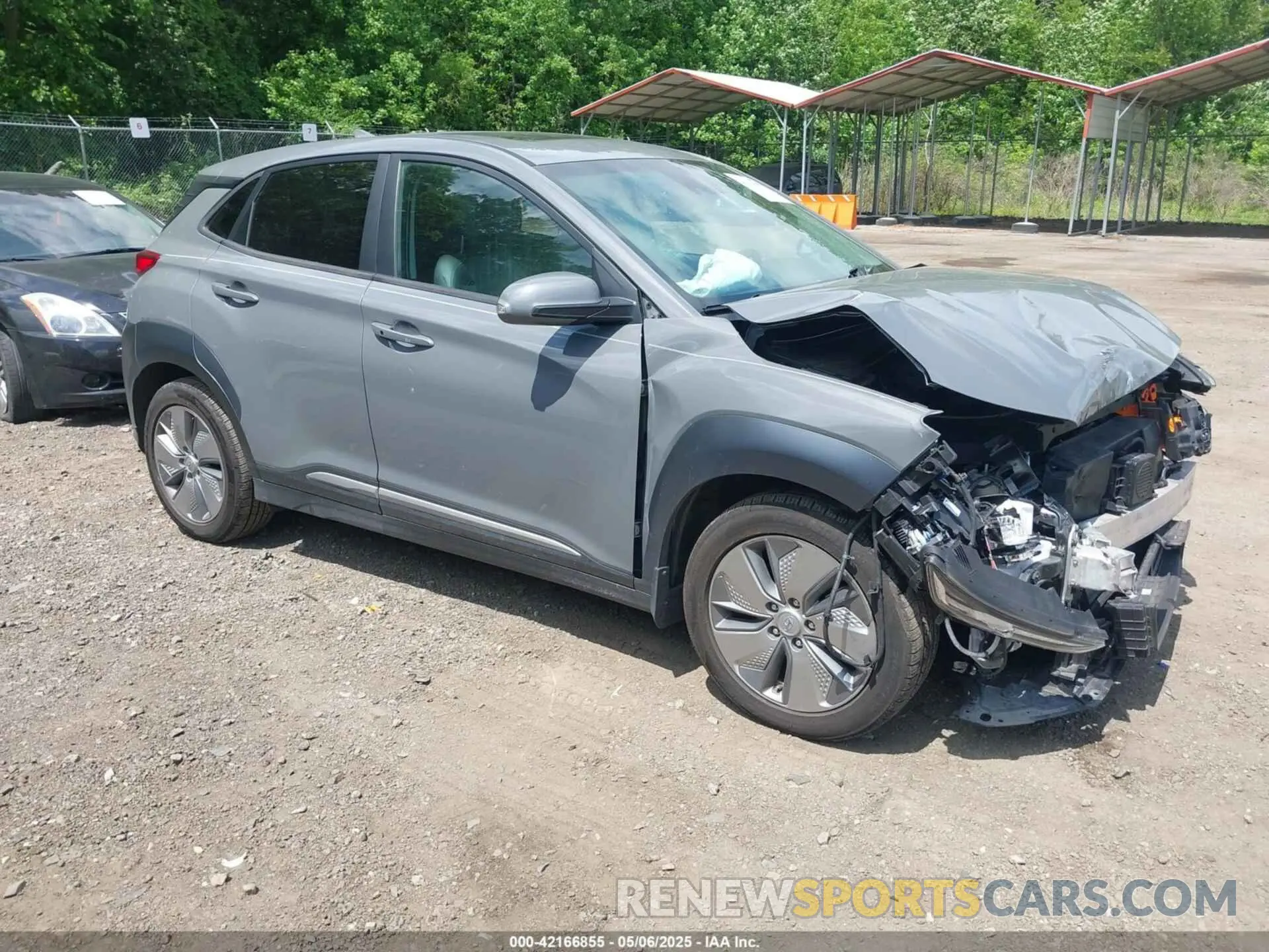 1 Photograph of a damaged car KM8K33AG7MU131367 HYUNDAI KONA ELECTRIC 2021