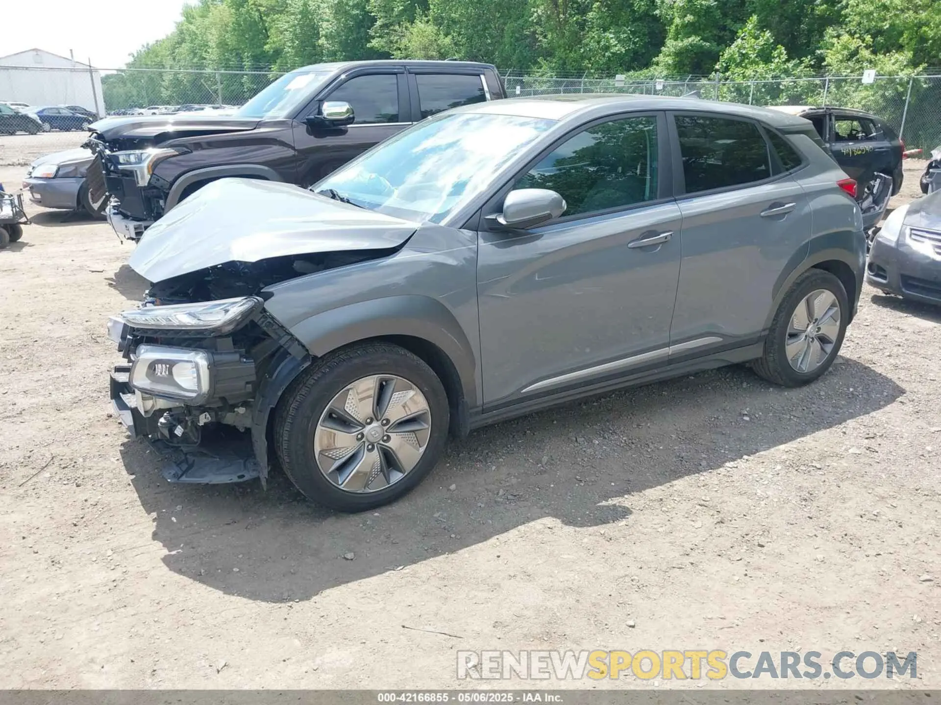 2 Photograph of a damaged car KM8K33AG7MU131367 HYUNDAI KONA ELECTRIC 2021