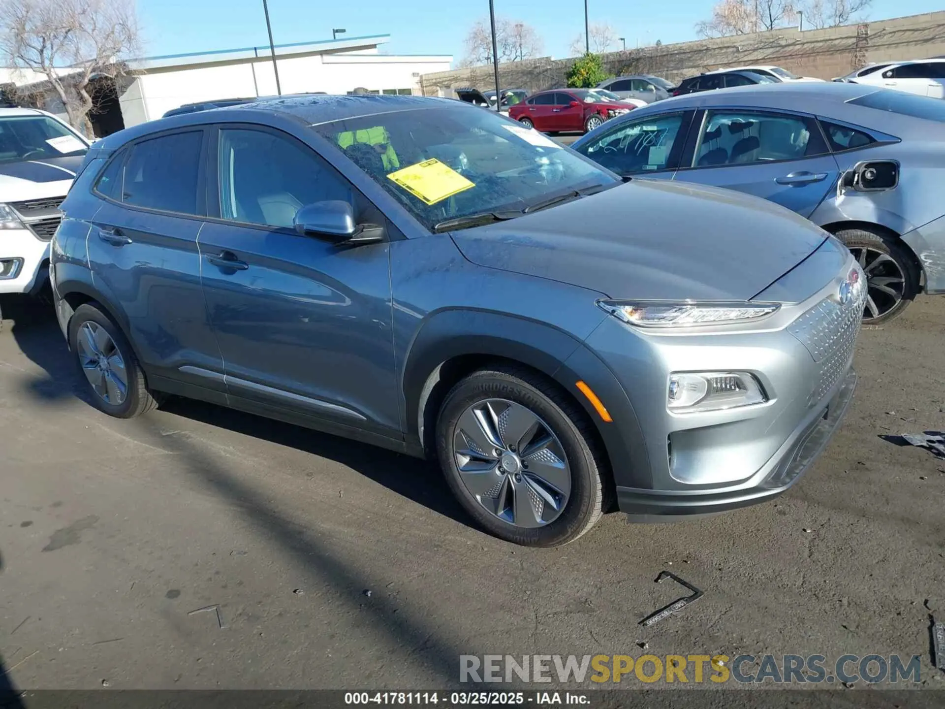1 Photograph of a damaged car KM8K53AG0MU103629 HYUNDAI KONA ELECTRIC 2021