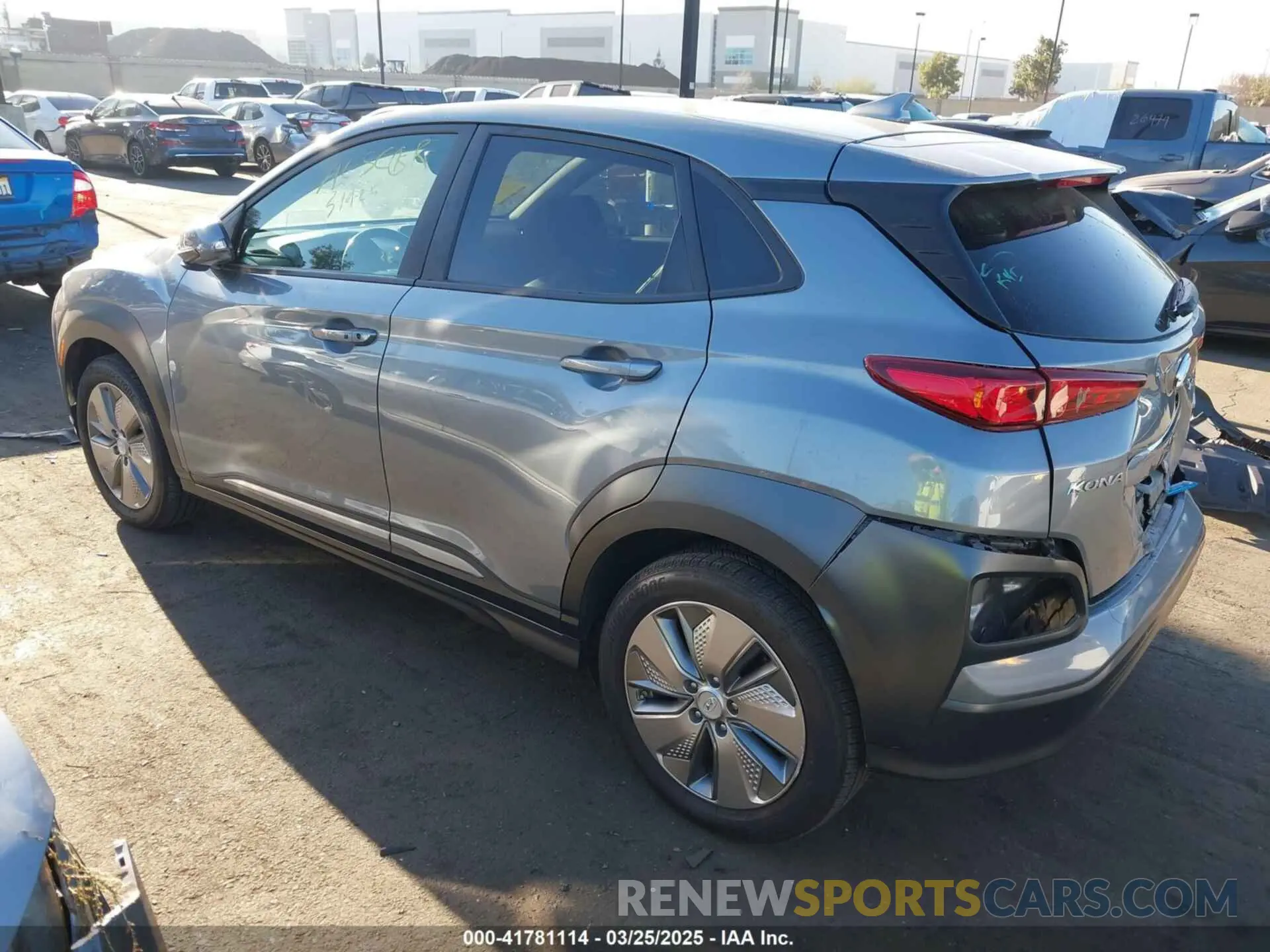 3 Photograph of a damaged car KM8K53AG0MU103629 HYUNDAI KONA ELECTRIC 2021