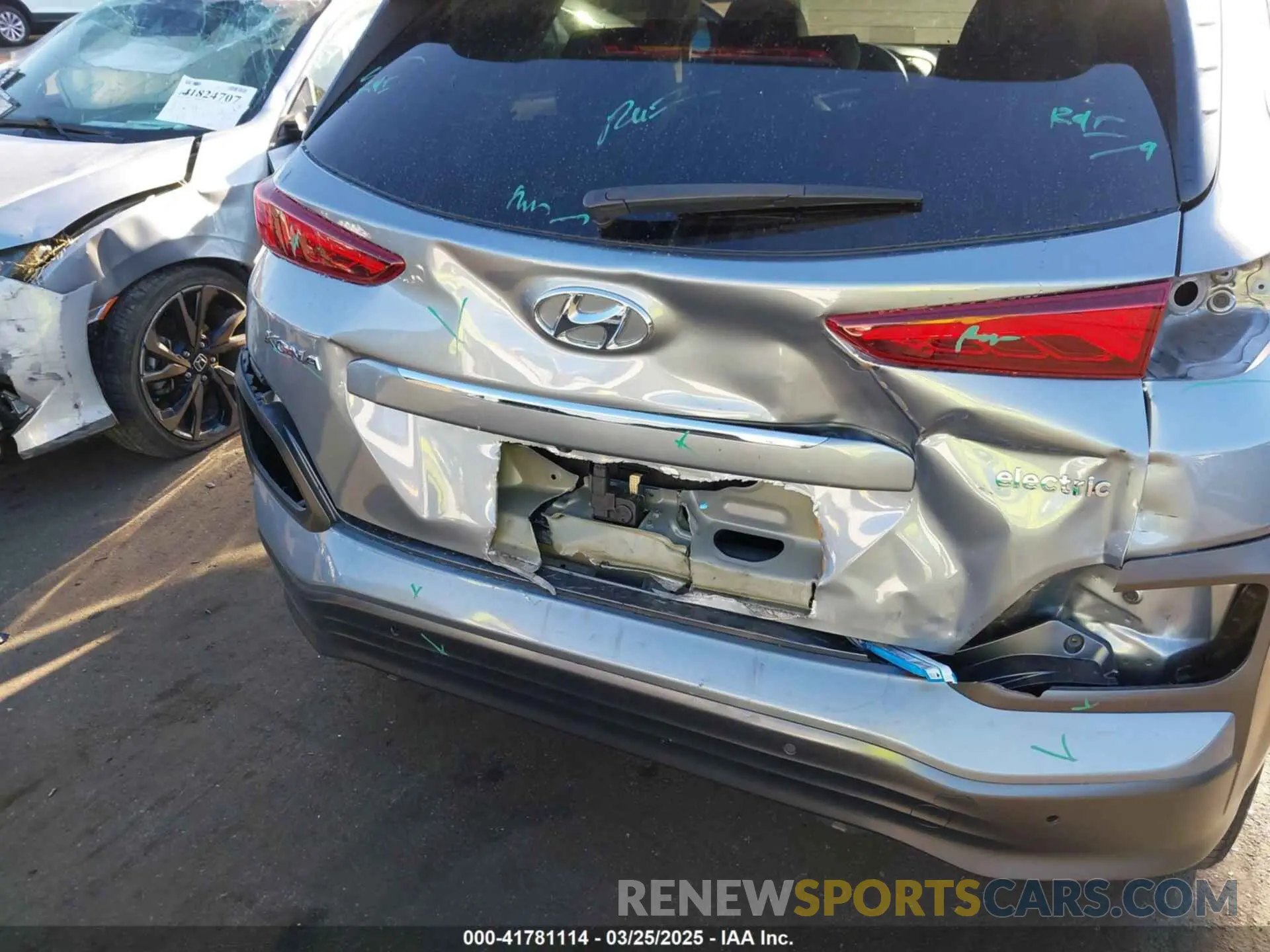 6 Photograph of a damaged car KM8K53AG0MU103629 HYUNDAI KONA ELECTRIC 2021