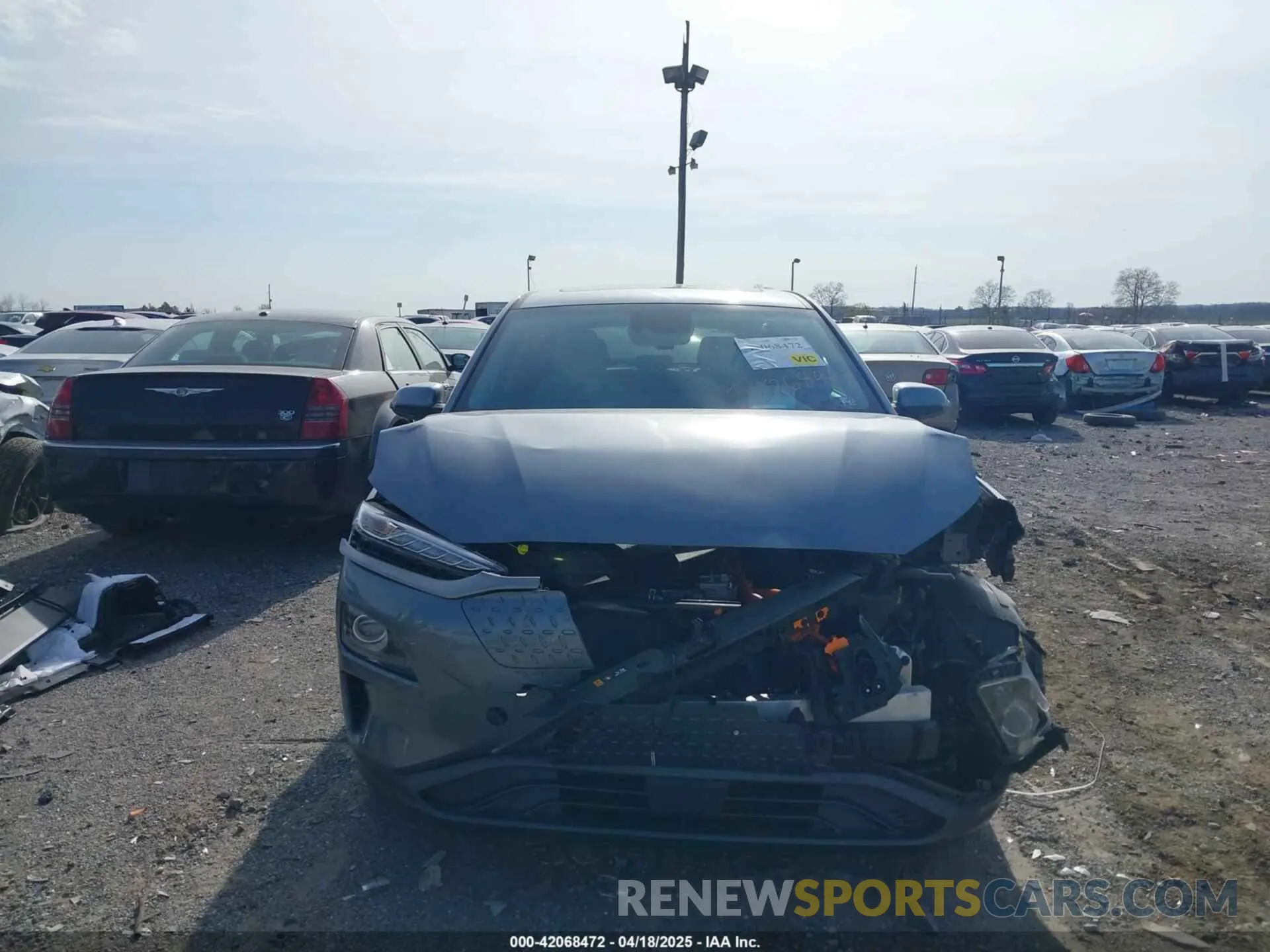 12 Photograph of a damaged car KM8K53AG4MU118733 HYUNDAI KONA ELECTRIC 2021