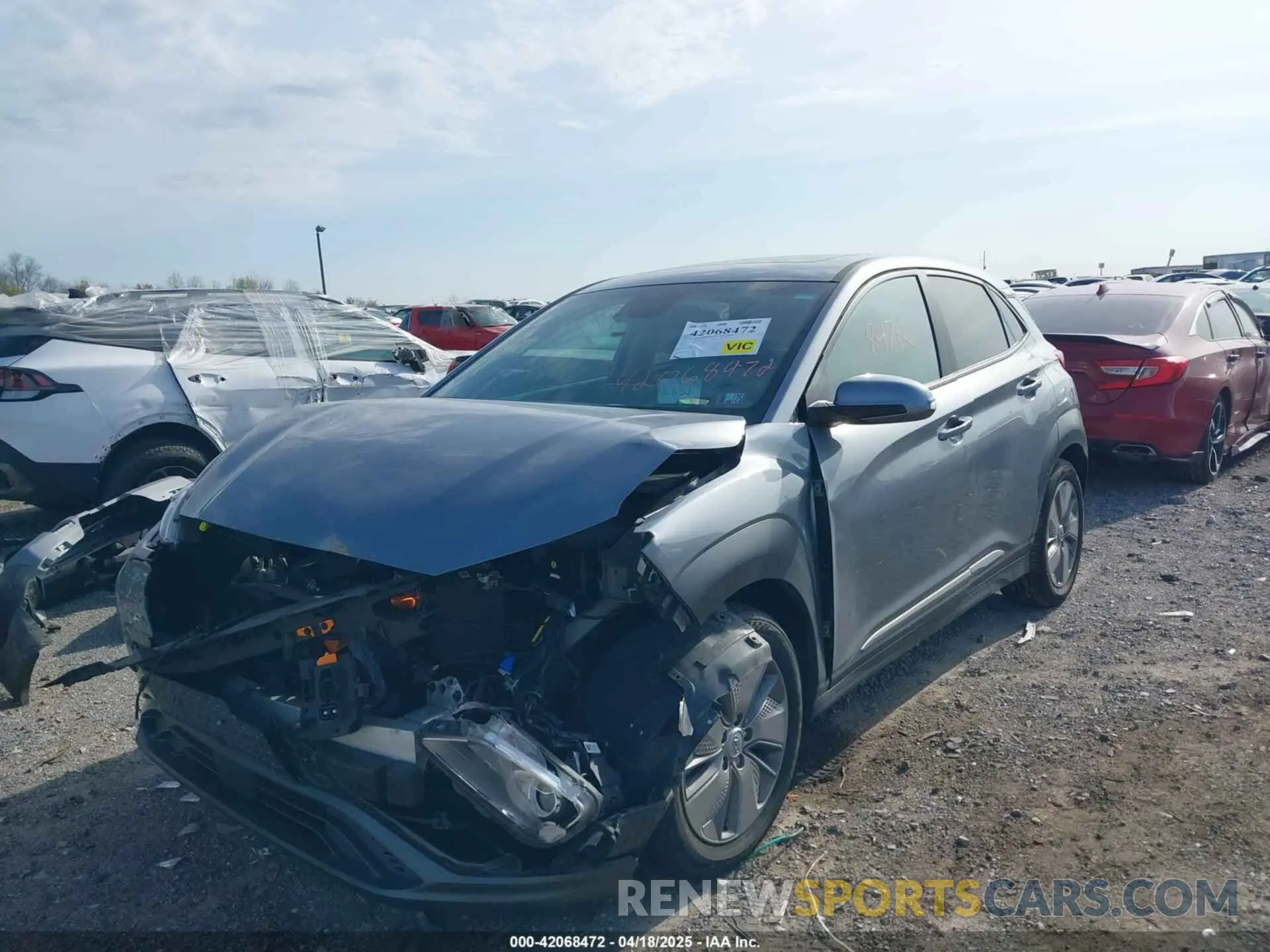 6 Photograph of a damaged car KM8K53AG4MU118733 HYUNDAI KONA ELECTRIC 2021