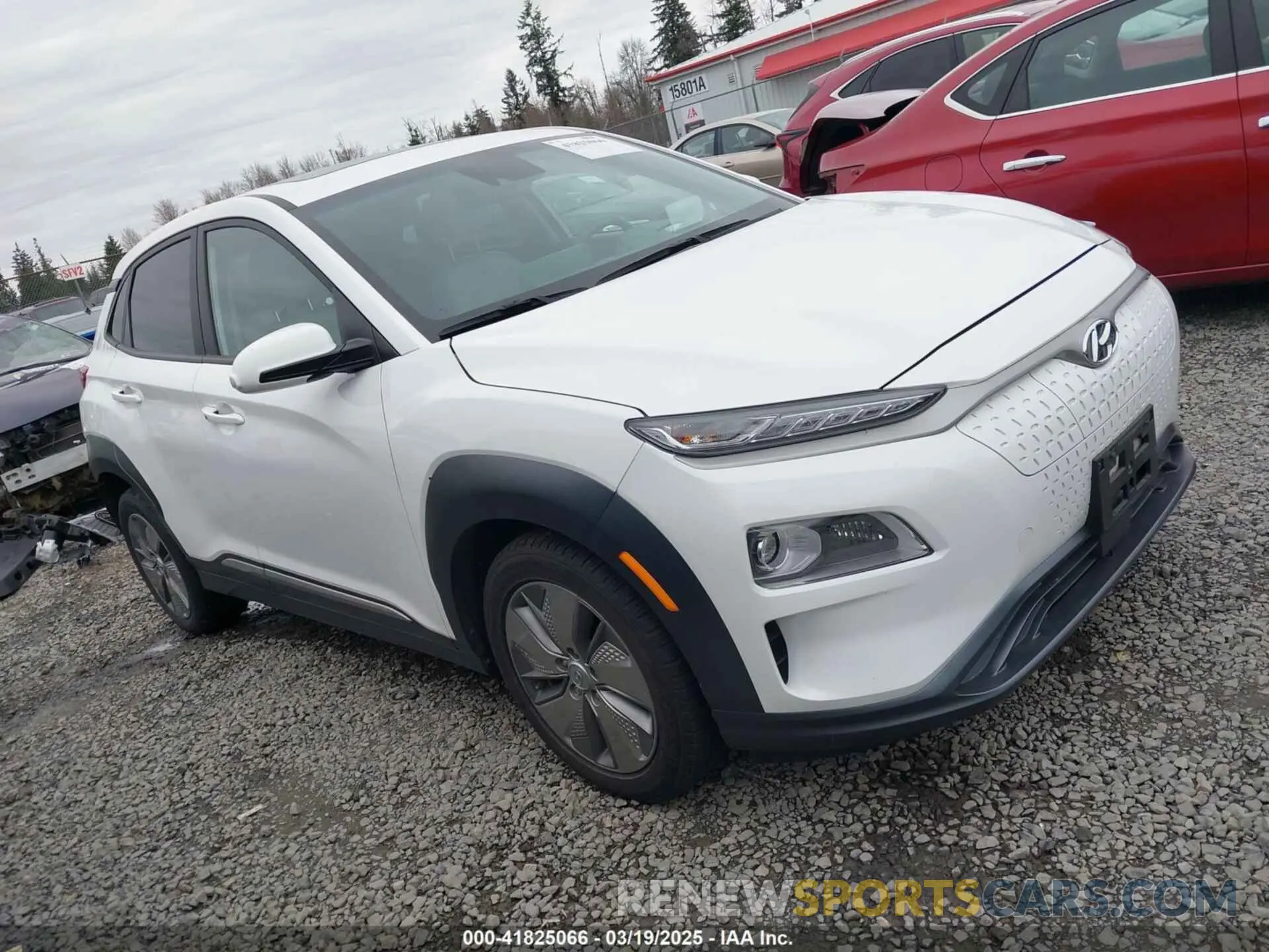 1 Photograph of a damaged car KM8K53AG4MU134768 HYUNDAI KONA ELECTRIC 2021
