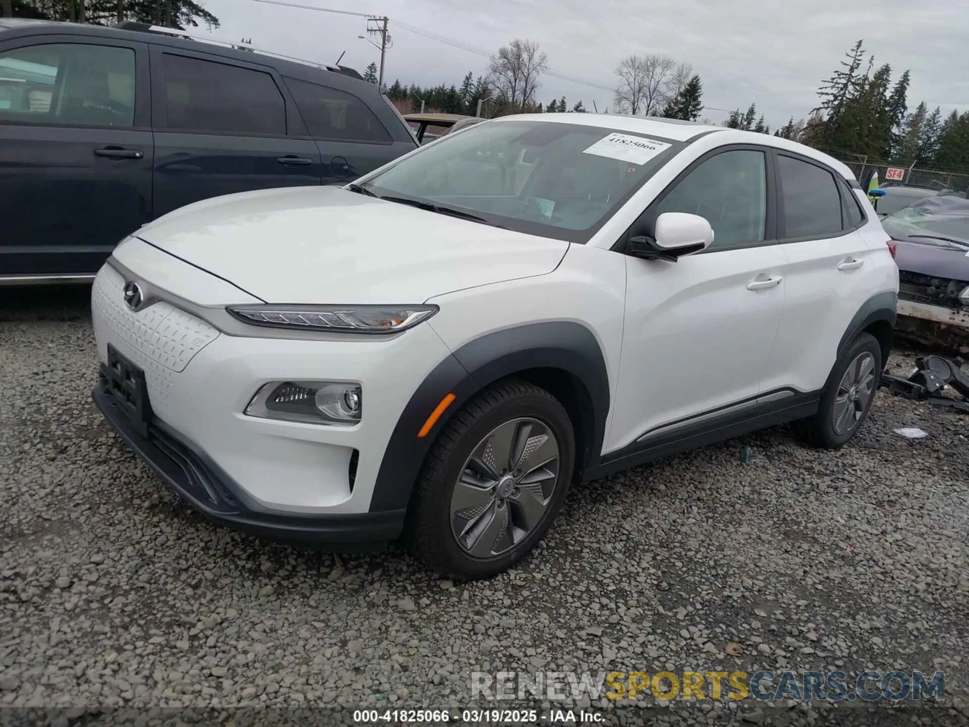 2 Photograph of a damaged car KM8K53AG4MU134768 HYUNDAI KONA ELECTRIC 2021