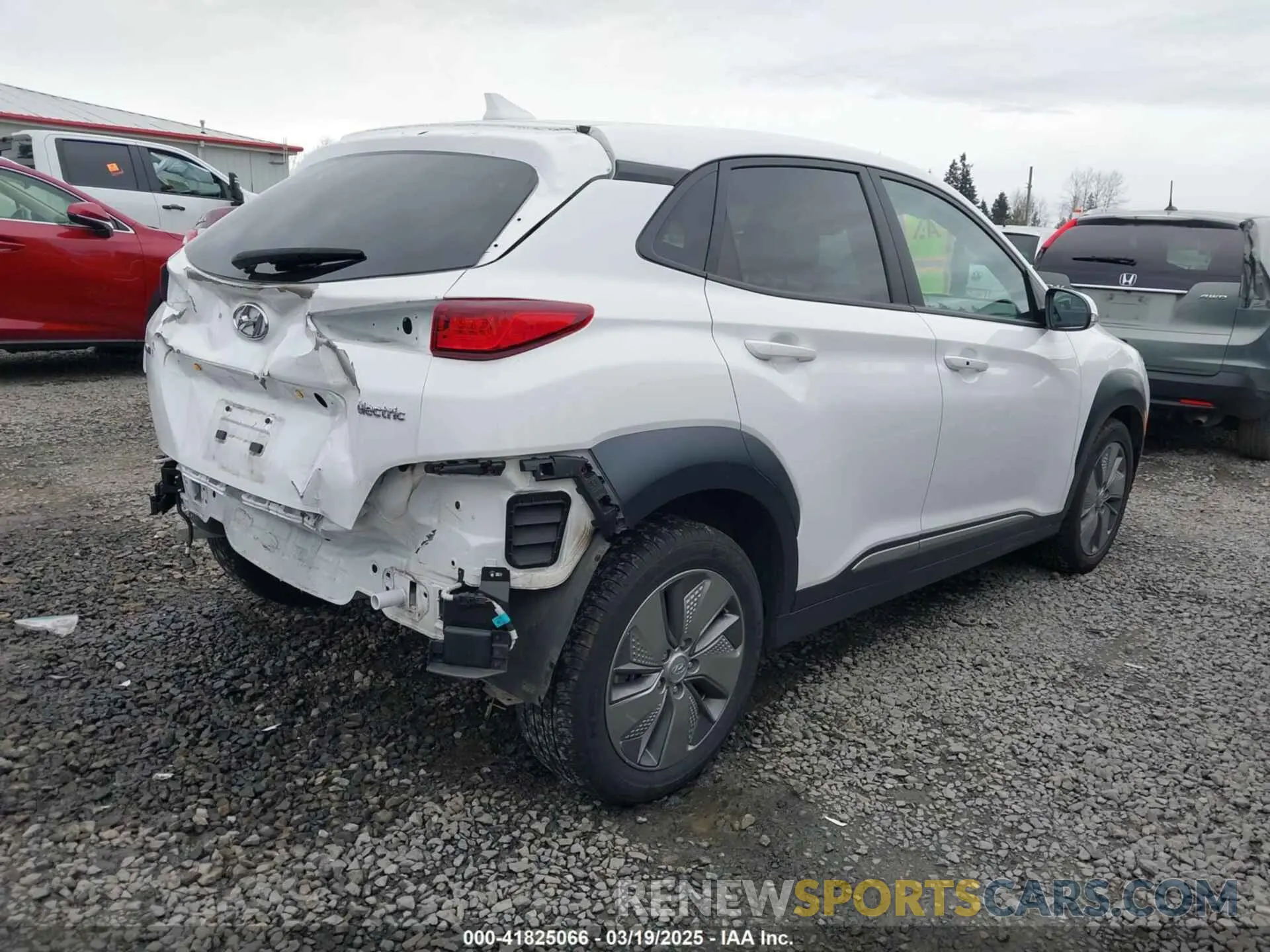 4 Photograph of a damaged car KM8K53AG4MU134768 HYUNDAI KONA ELECTRIC 2021