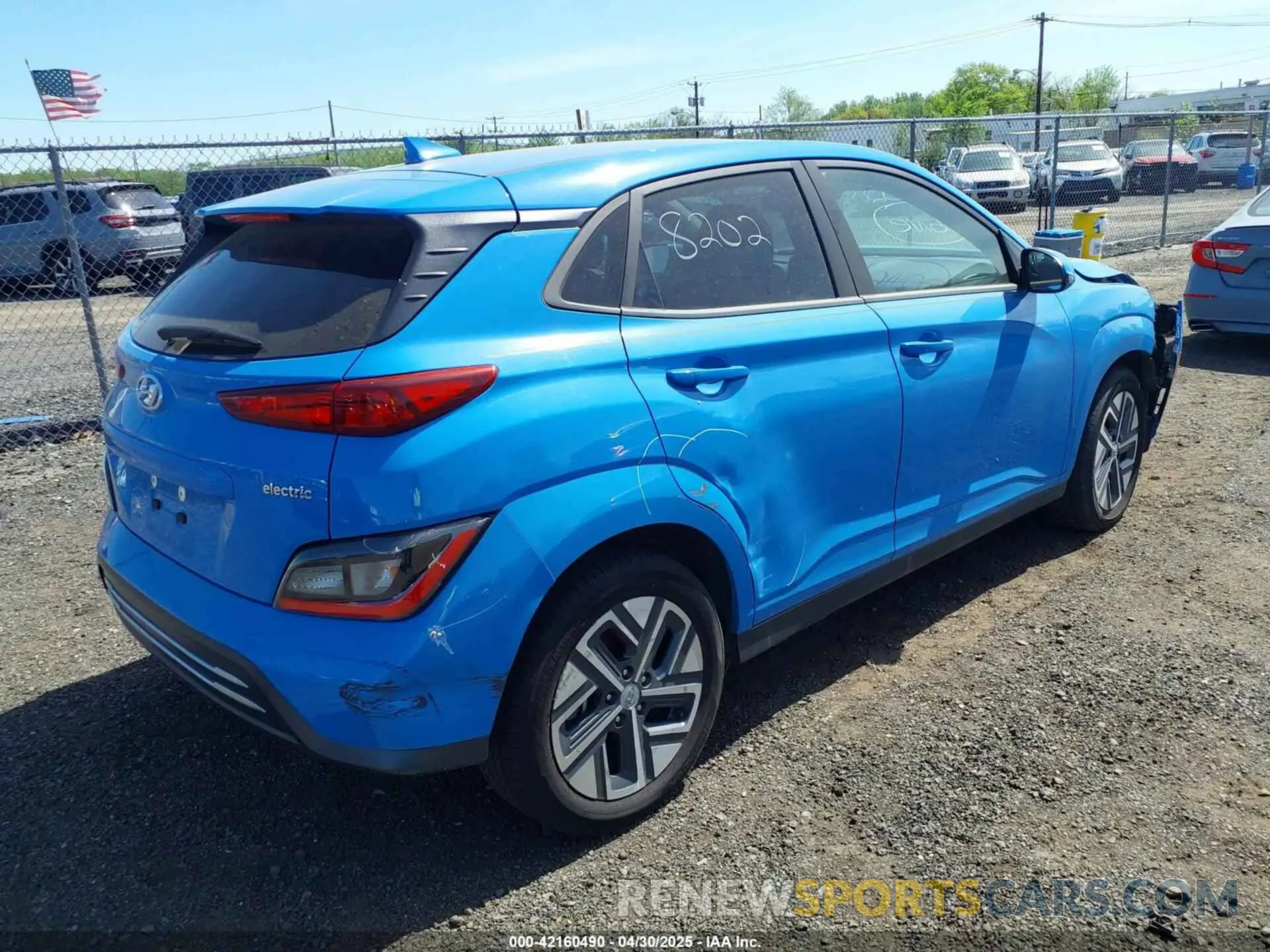 4 Photograph of a damaged car KM8K33AGXNU150593 HYUNDAI KONA ELECTRIC 2022