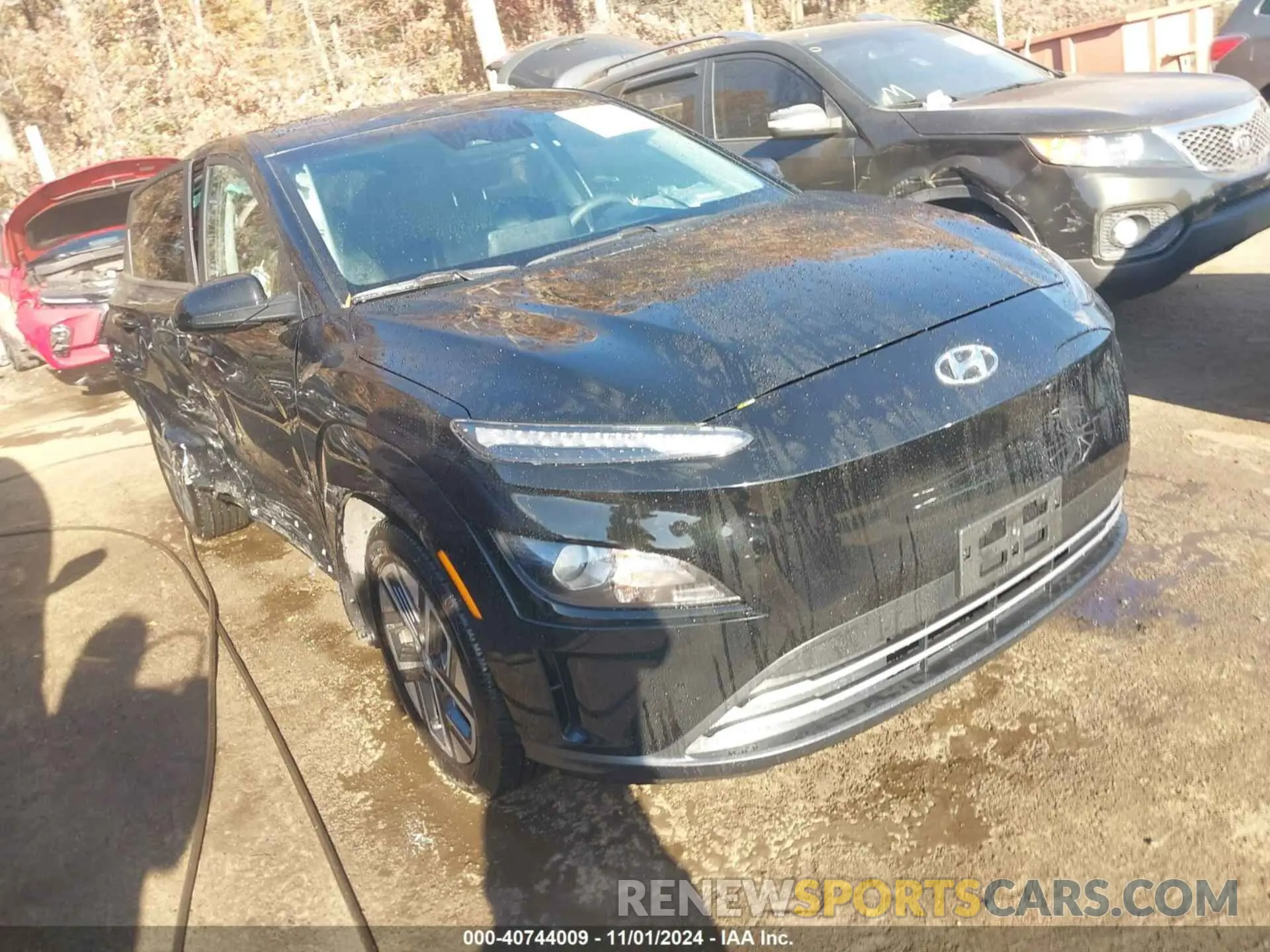1 Photograph of a damaged car KM8K23AG3PU190231 HYUNDAI KONA ELECTRIC 2023