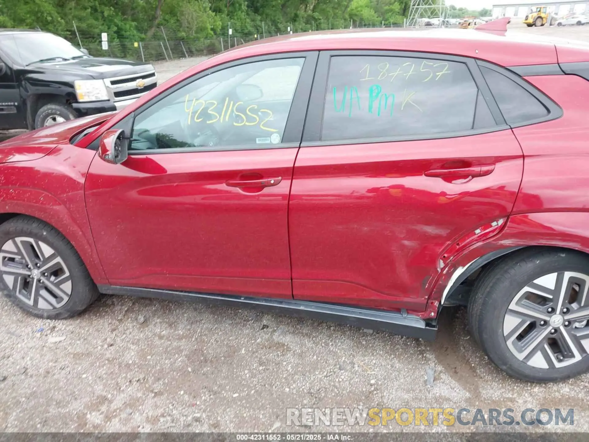 14 Photograph of a damaged car KM8K23AG4PU187757 HYUNDAI KONA ELECTRIC 2023