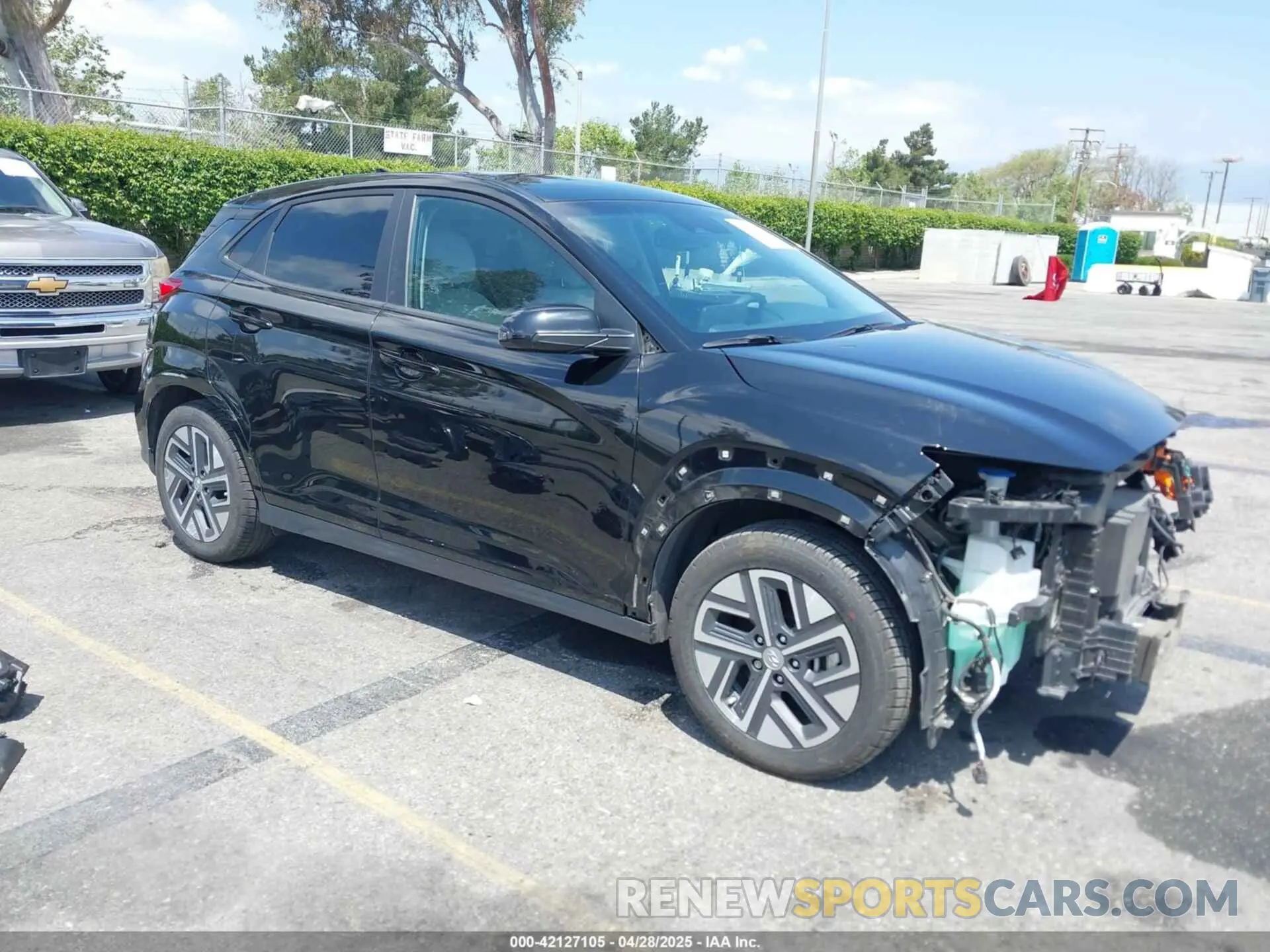 1 Photograph of a damaged car KM8K23AG5PU166898 HYUNDAI KONA ELECTRIC 2023