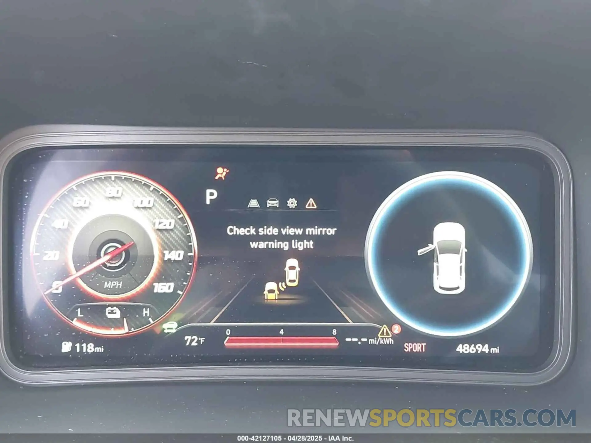 7 Photograph of a damaged car KM8K23AG5PU166898 HYUNDAI KONA ELECTRIC 2023