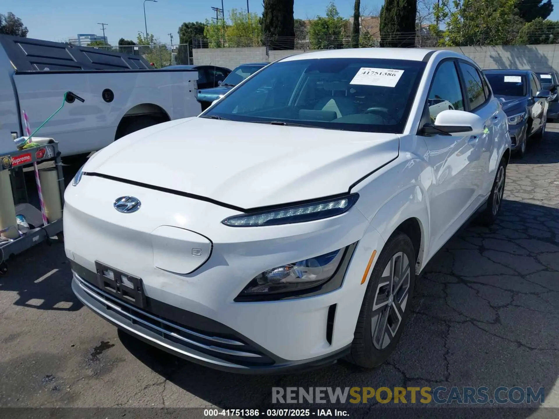 2 Photograph of a damaged car KM8K23AG5PU170837 HYUNDAI KONA ELECTRIC 2023