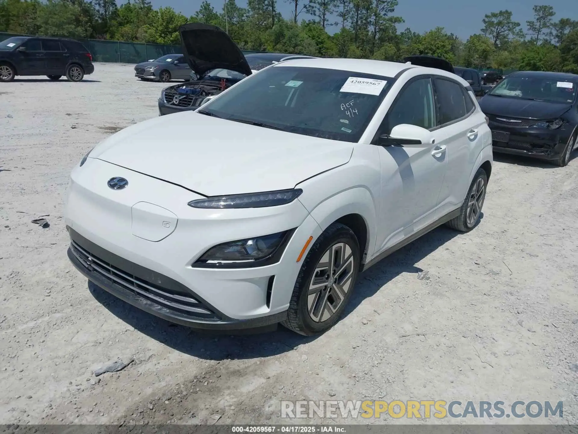 2 Photograph of a damaged car KM8K23AG7PU190457 HYUNDAI KONA ELECTRIC 2023