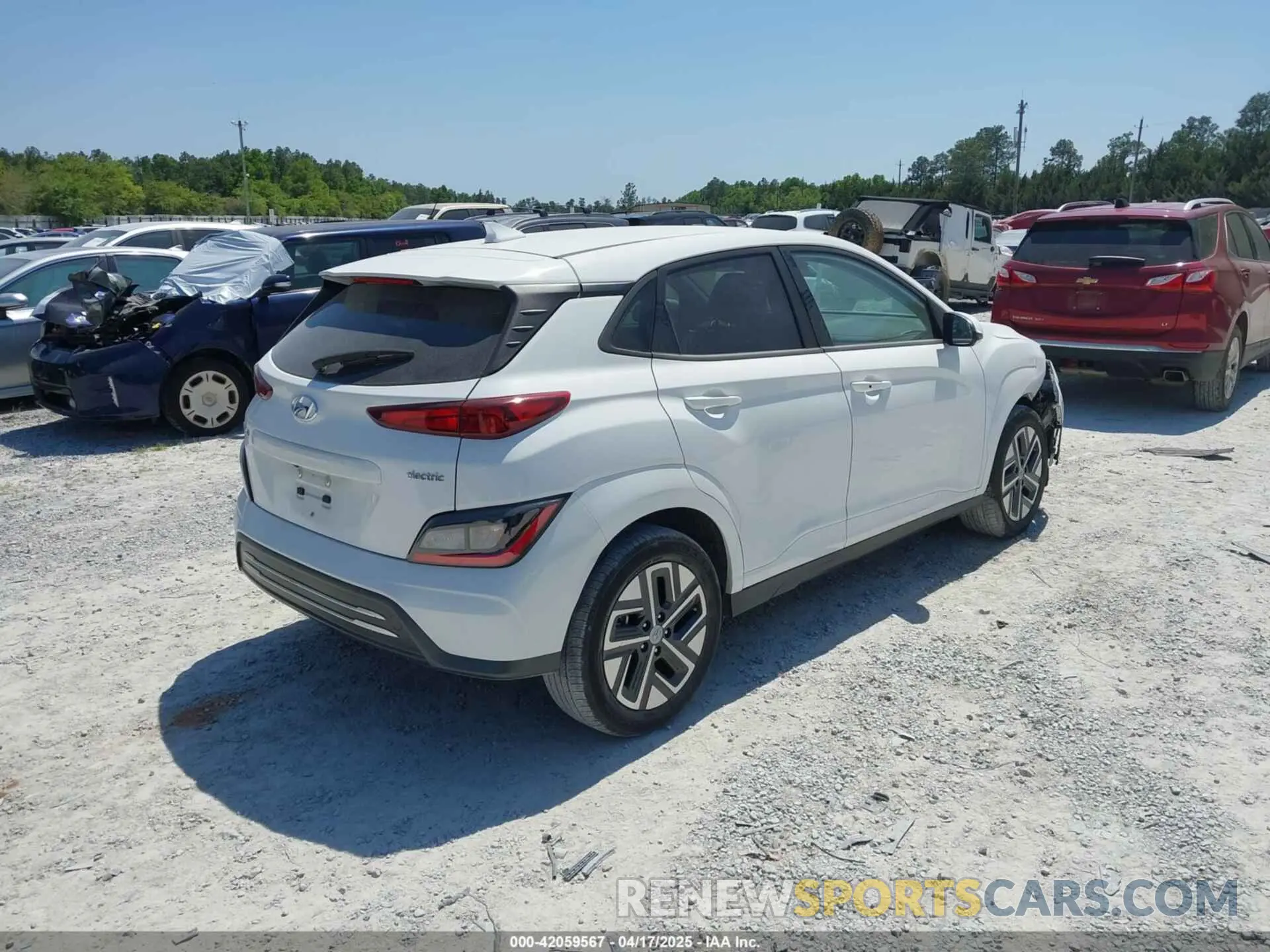 4 Photograph of a damaged car KM8K23AG7PU190457 HYUNDAI KONA ELECTRIC 2023