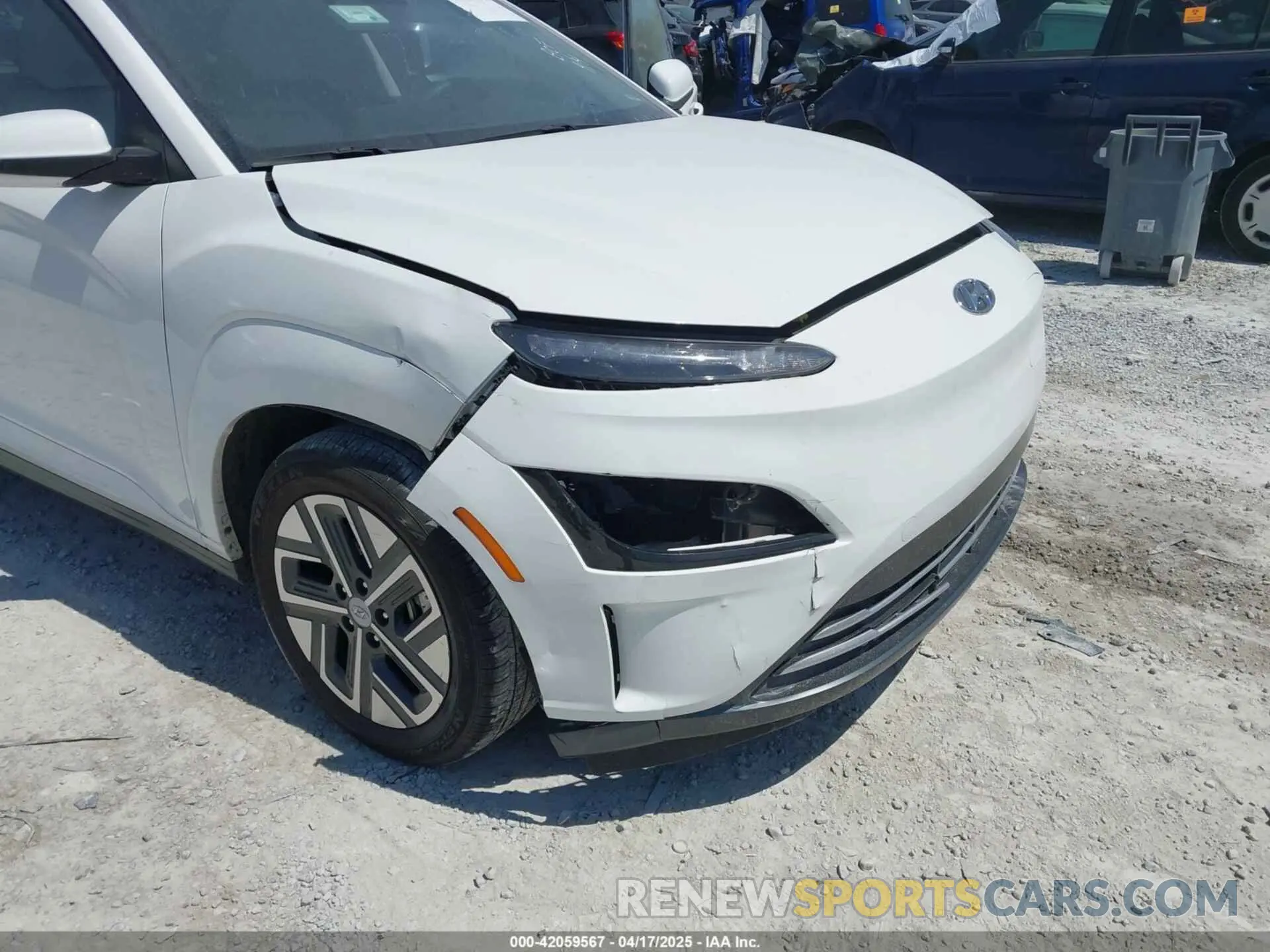 6 Photograph of a damaged car KM8K23AG7PU190457 HYUNDAI KONA ELECTRIC 2023