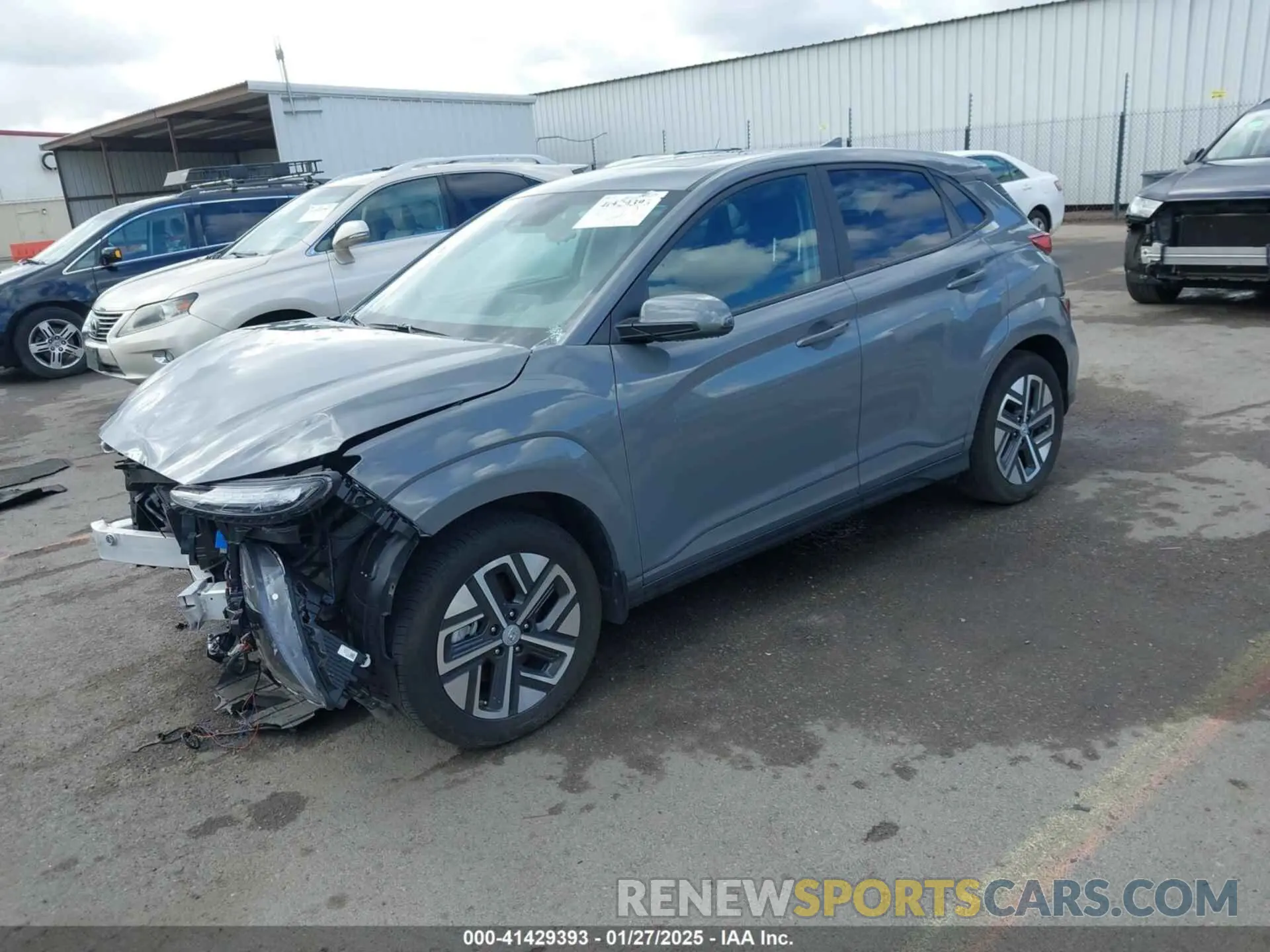 2 Photograph of a damaged car KM8K33AG8PU176452 HYUNDAI KONA ELECTRIC 2023