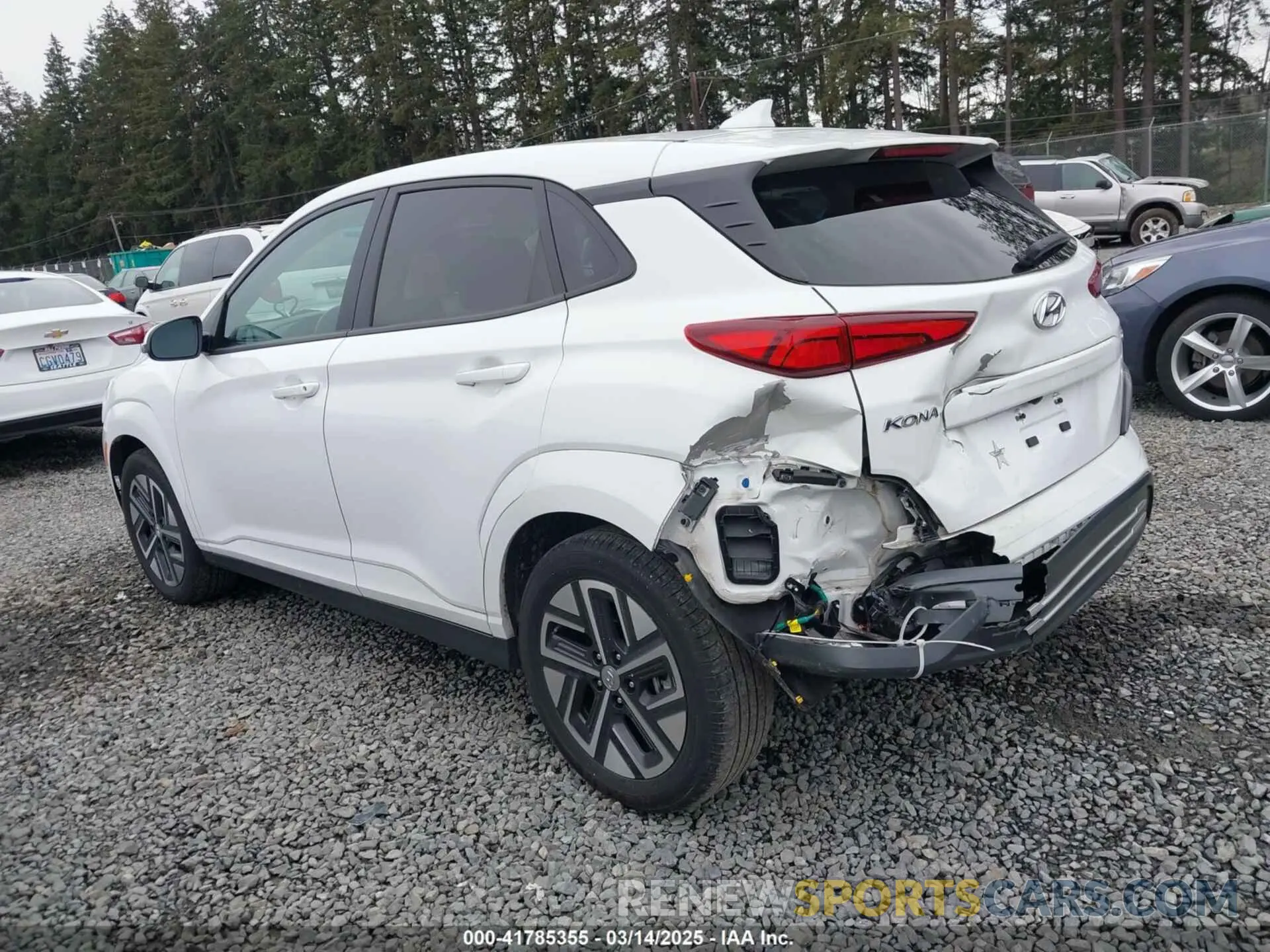 3 Photograph of a damaged car KM8K53AG0PU160451 HYUNDAI KONA ELECTRIC 2023