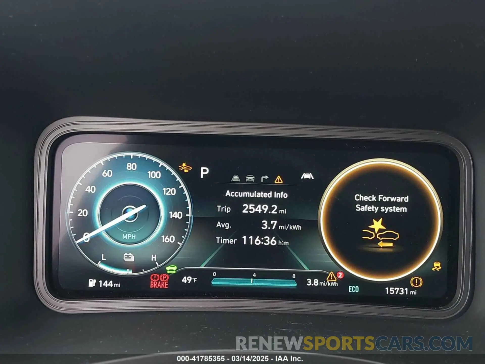 7 Photograph of a damaged car KM8K53AG0PU160451 HYUNDAI KONA ELECTRIC 2023