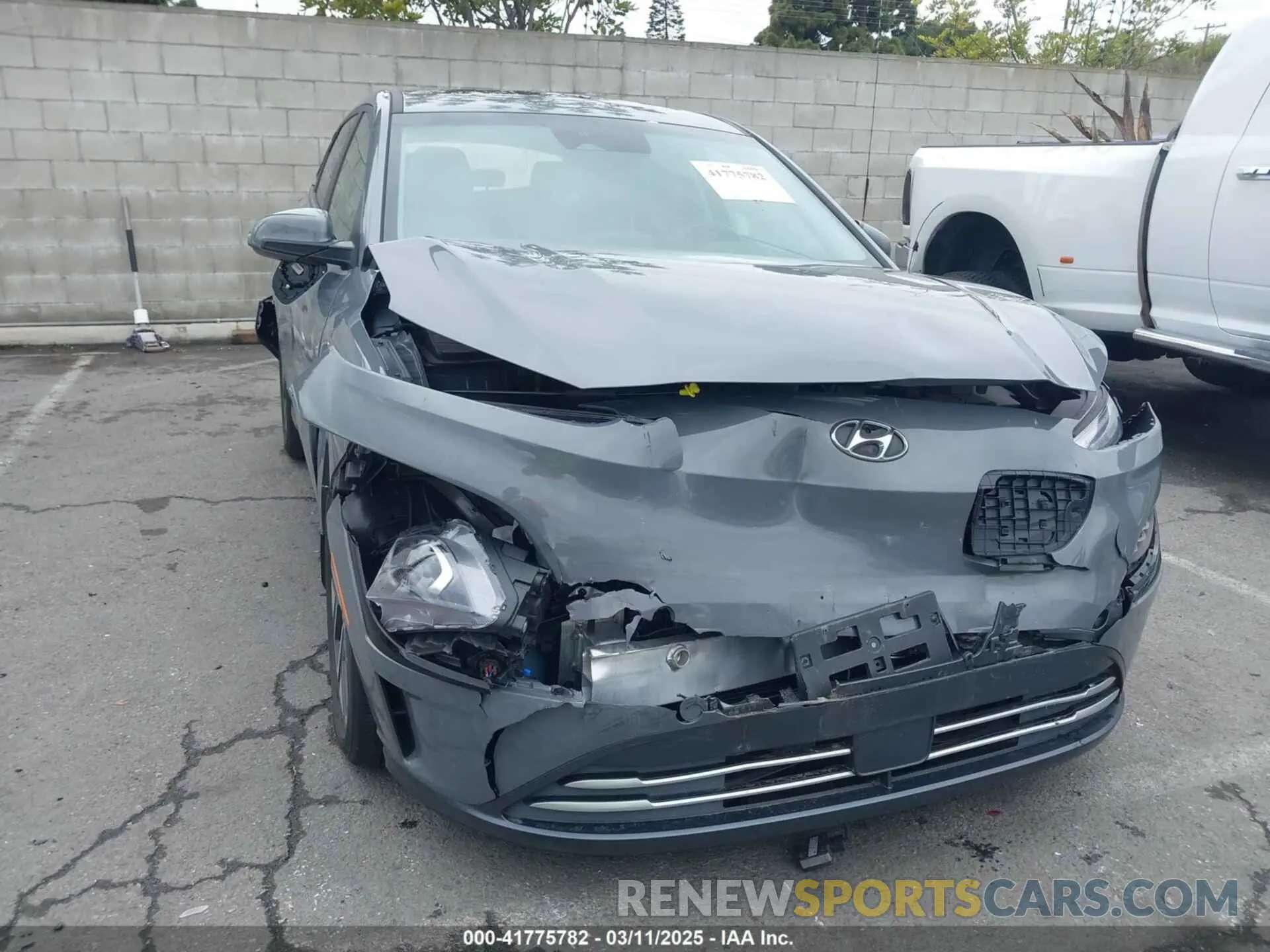 1 Photograph of a damaged car KM8K53AG4PU161344 HYUNDAI KONA ELECTRIC 2023