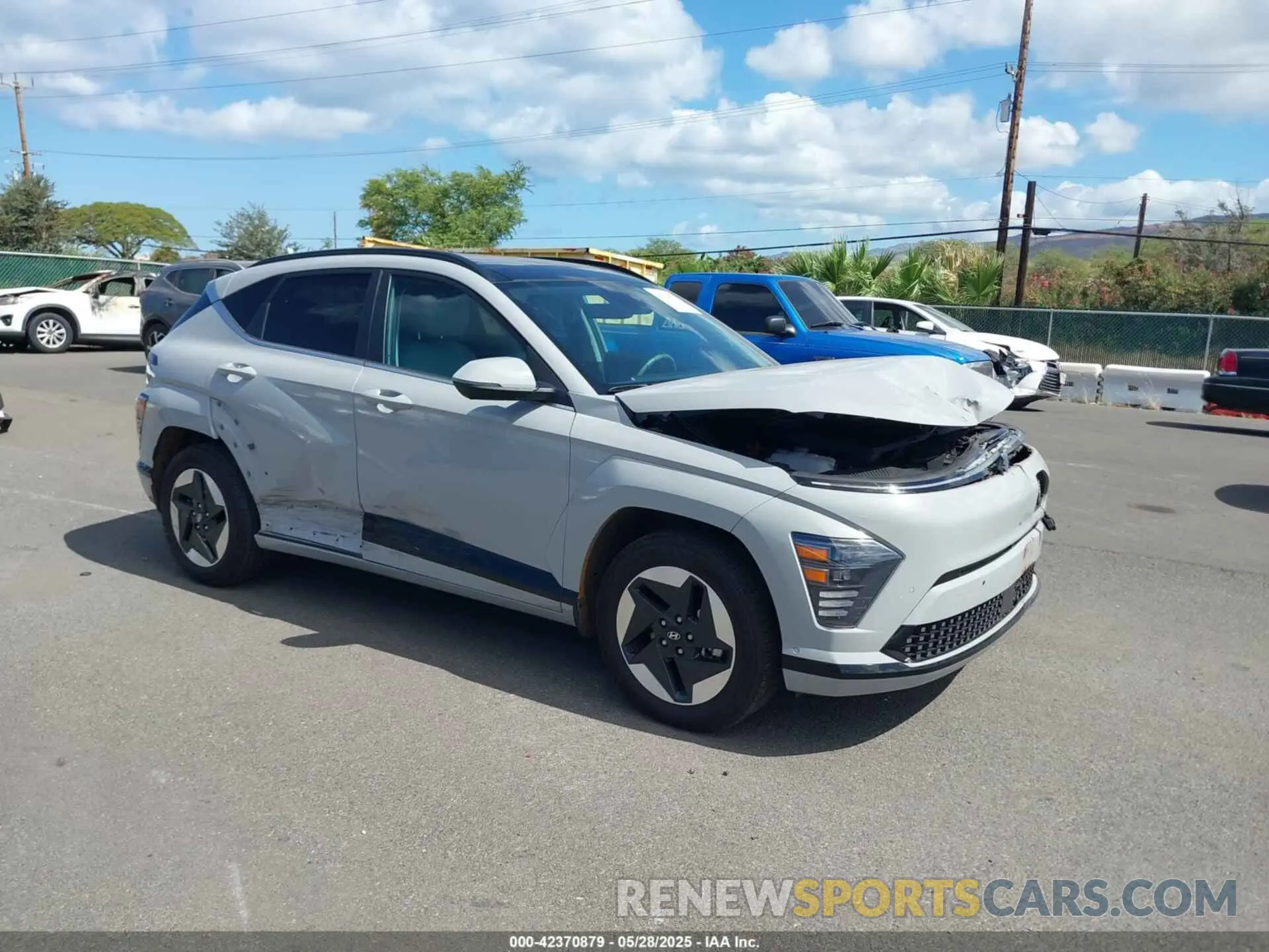 1 Photograph of a damaged car KM8HE3A69RU005482 HYUNDAI KONA ELECTRIC 2024