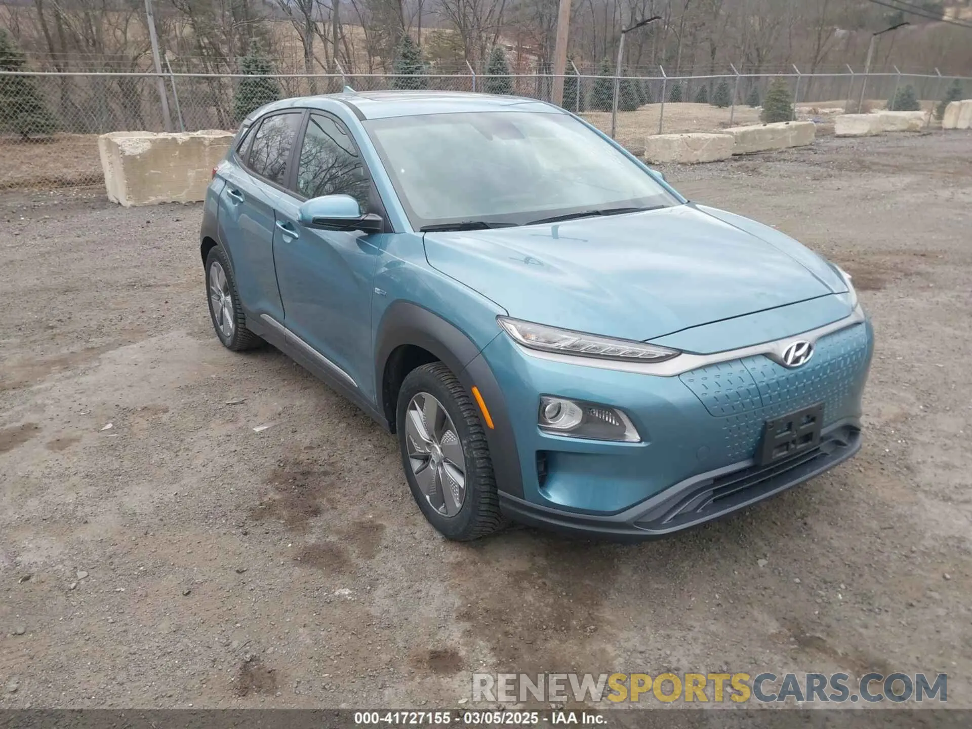 1 Photograph of a damaged car KM8K33AG5KU043477 HYUNDAI KONA EV 2019