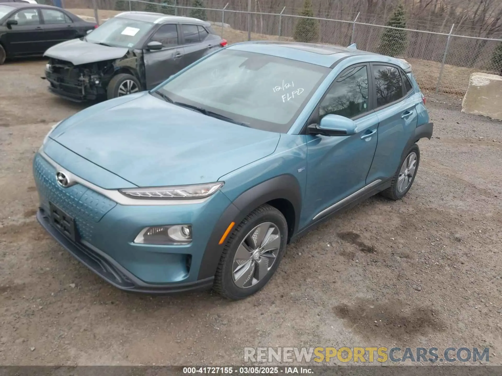 2 Photograph of a damaged car KM8K33AG5KU043477 HYUNDAI KONA EV 2019
