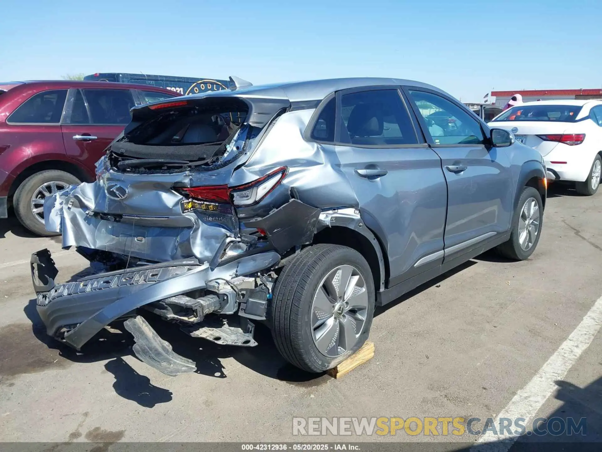 6 Photograph of a damaged car KM8K33AG9KU045944 HYUNDAI KONA EV 2019
