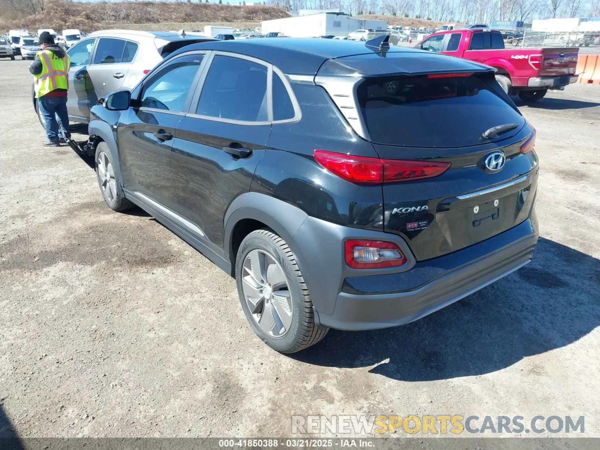 3 Photograph of a damaged car KM8K53AG1KU023737 HYUNDAI KONA EV 2019