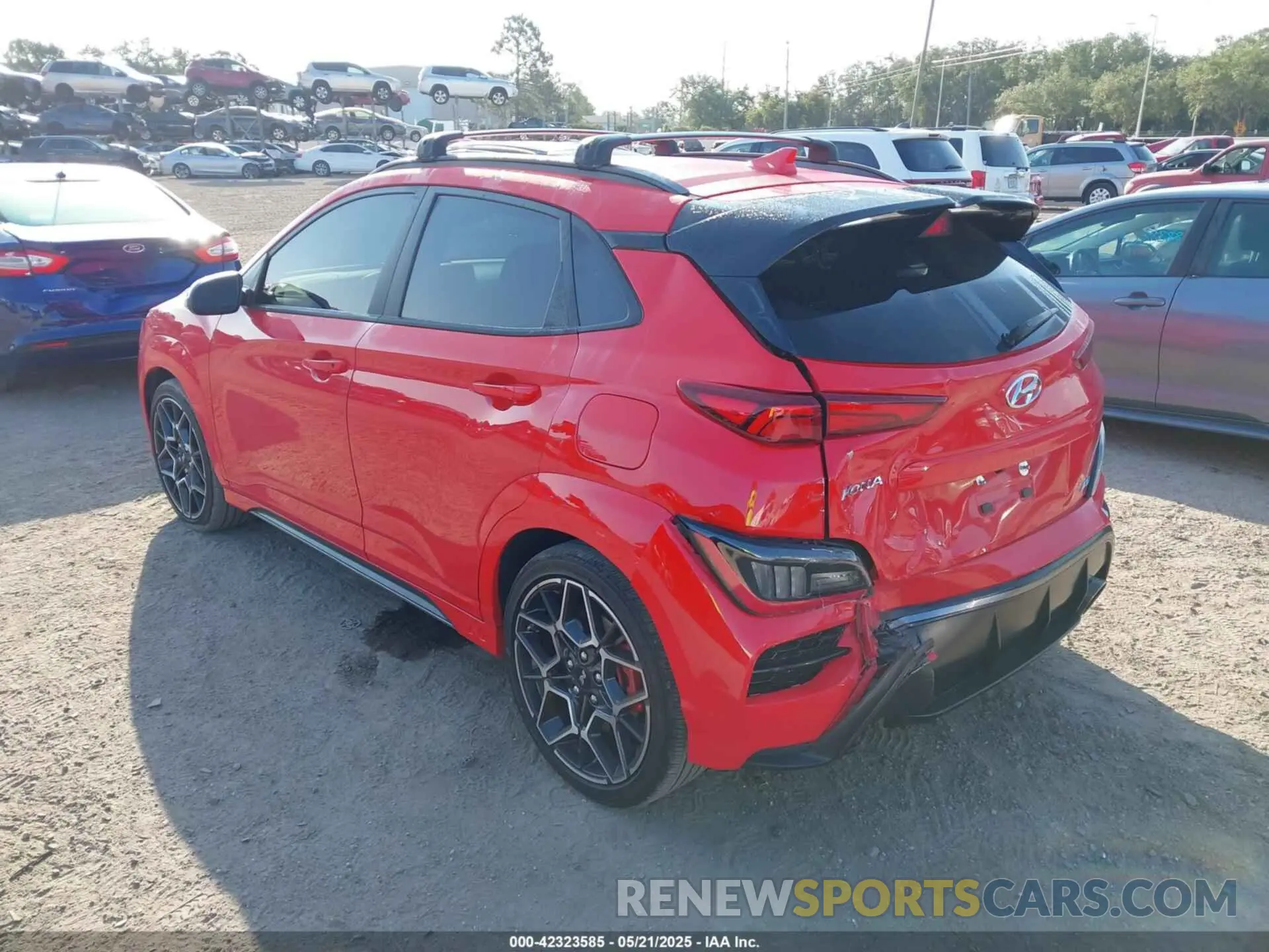 3 Photograph of a damaged car KM8KH3AC1NU004310 HYUNDAI KONA N 2022