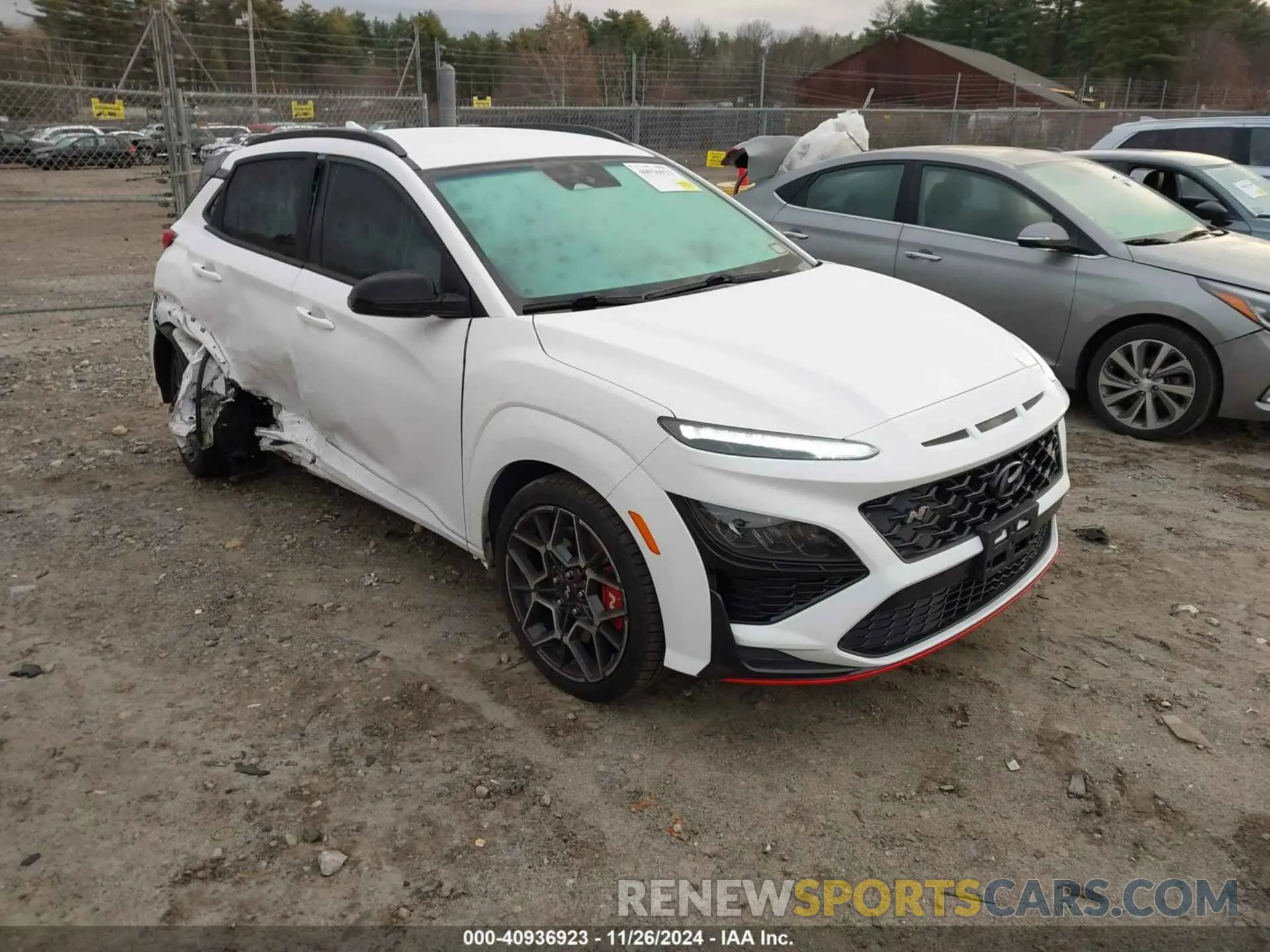1 Photograph of a damaged car KM8KH3AC8NU002778 HYUNDAI KONA N 2022