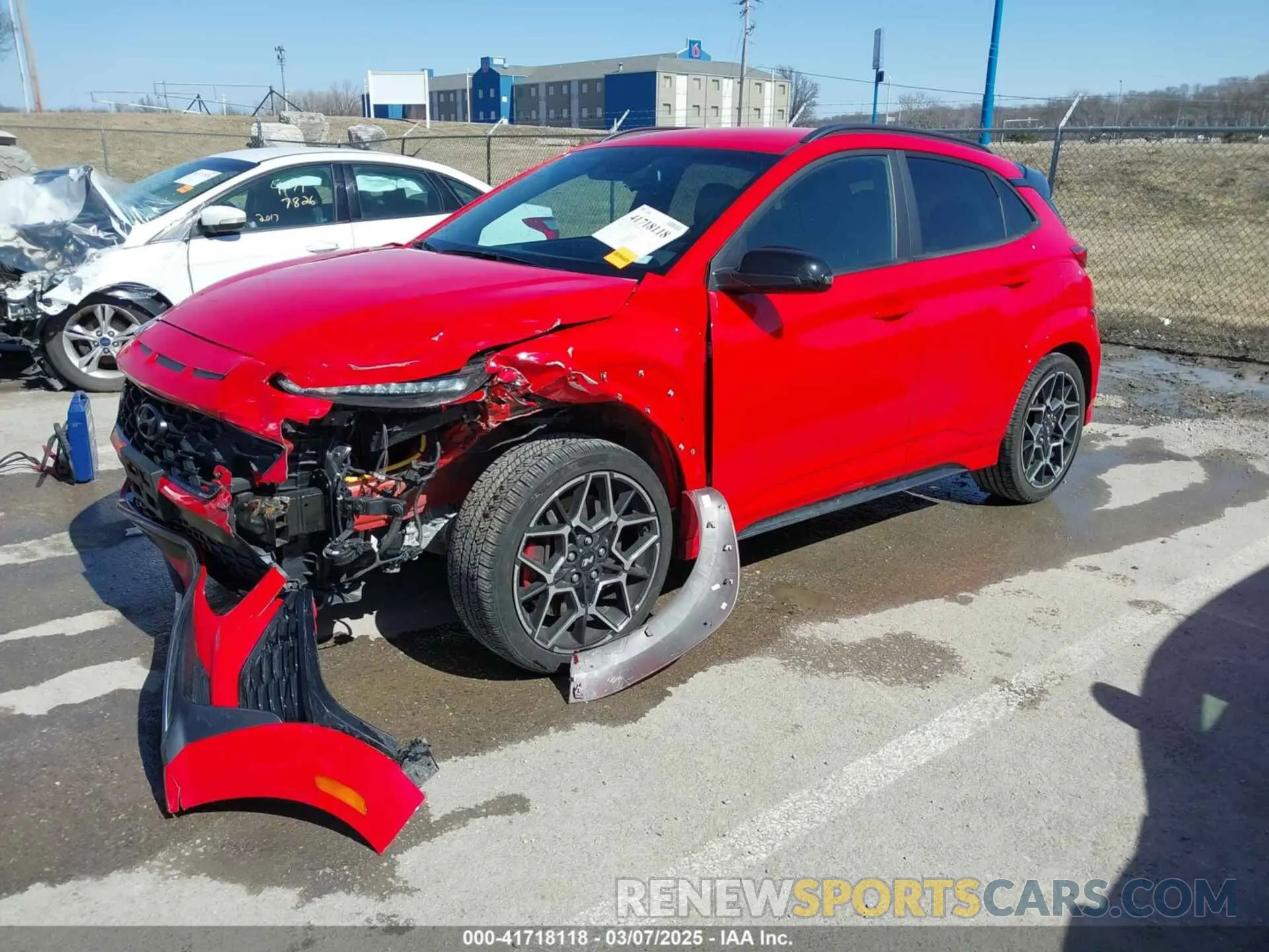 2 Photograph of a damaged car KM8KH3AC8PU007630 HYUNDAI KONA N 2023