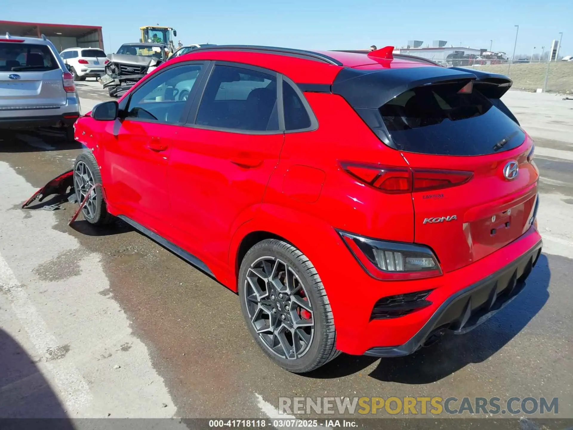 3 Photograph of a damaged car KM8KH3AC8PU007630 HYUNDAI KONA N 2023