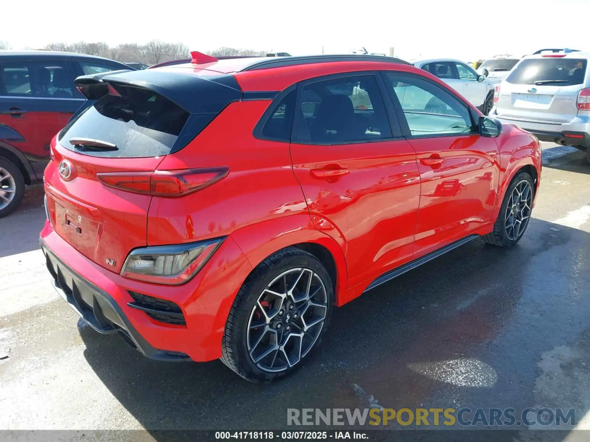 4 Photograph of a damaged car KM8KH3AC8PU007630 HYUNDAI KONA N 2023