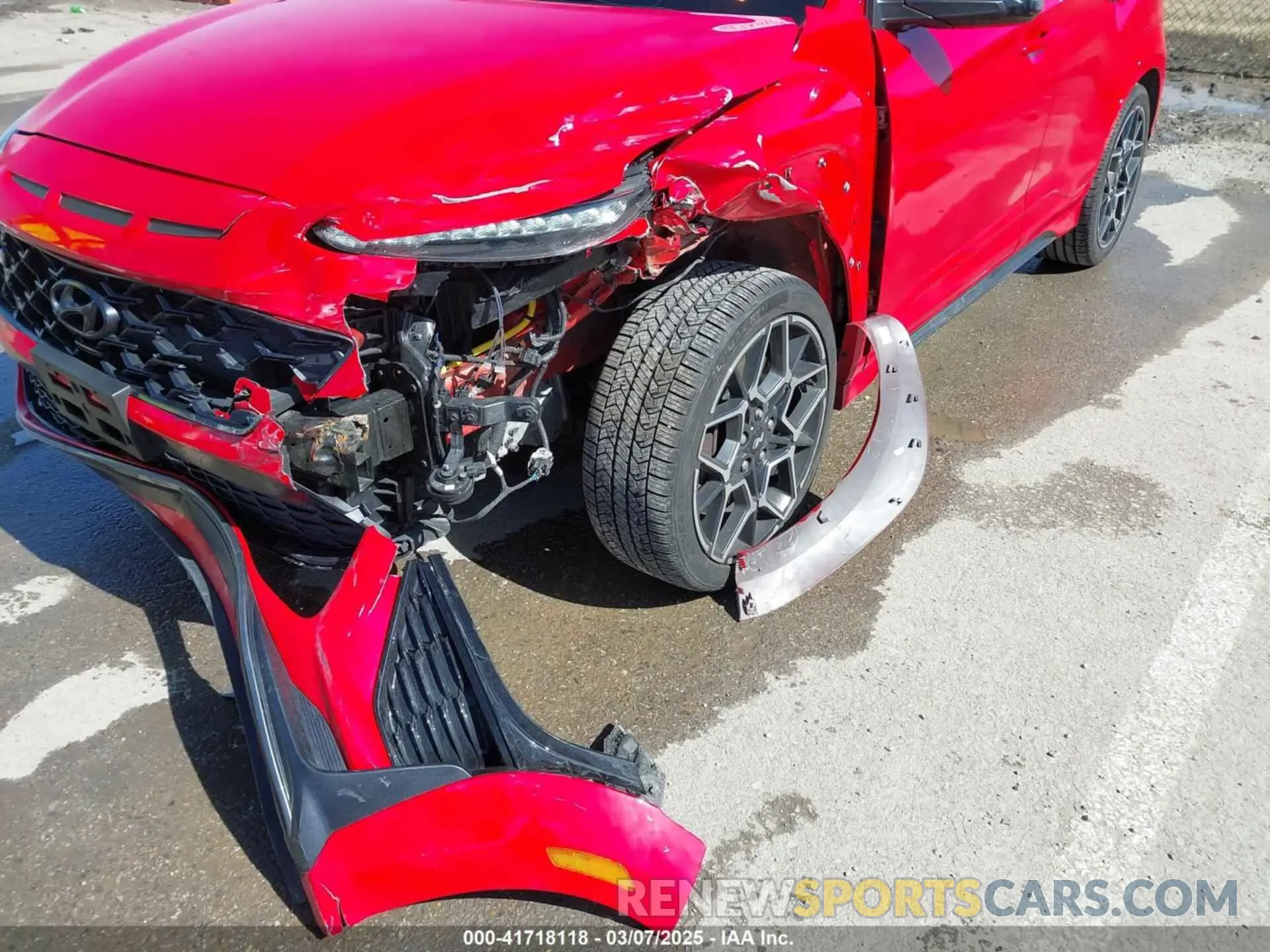 6 Photograph of a damaged car KM8KH3AC8PU007630 HYUNDAI KONA N 2023