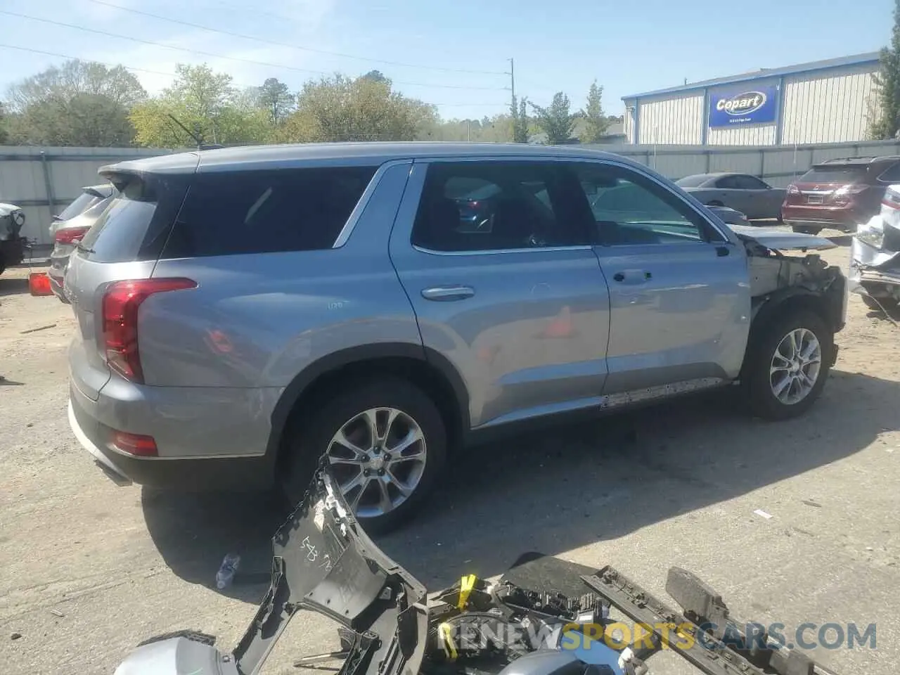 3 Photograph of a damaged car KM8R14HE1LU063936 HYUNDAI PALISADE 2020