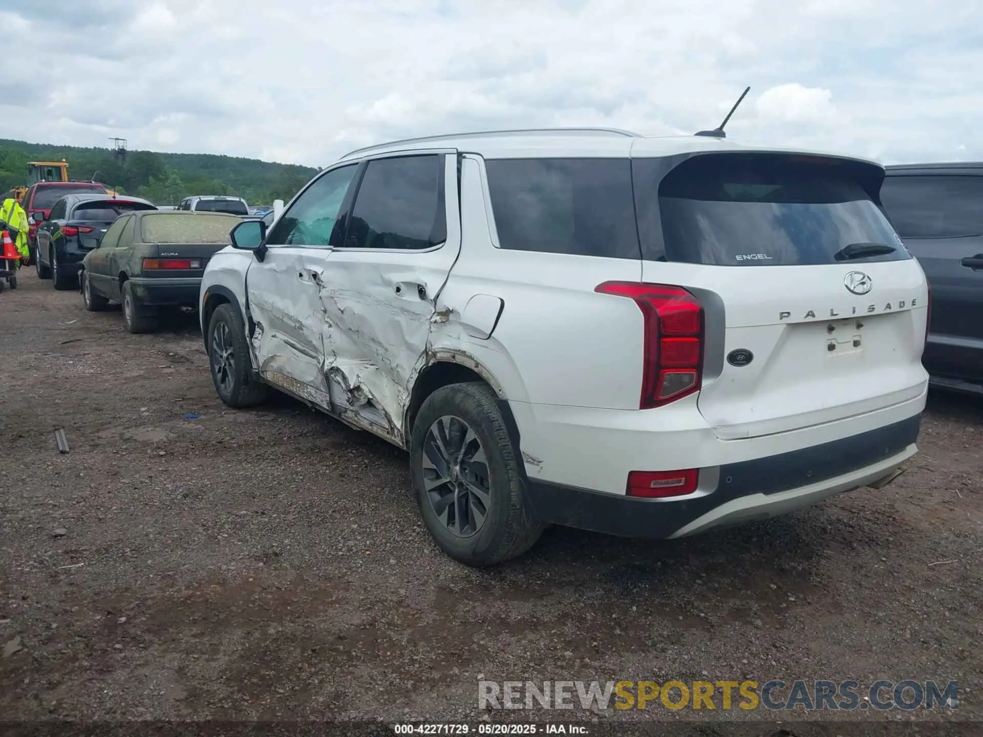3 Photograph of a damaged car KM8R24HE1LU151687 HYUNDAI PALISADE 2020