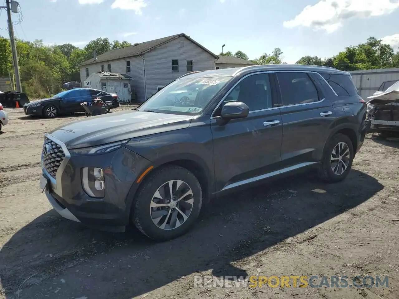 1 Photograph of a damaged car KM8R2DHE2LU143565 HYUNDAI PALISADE 2020