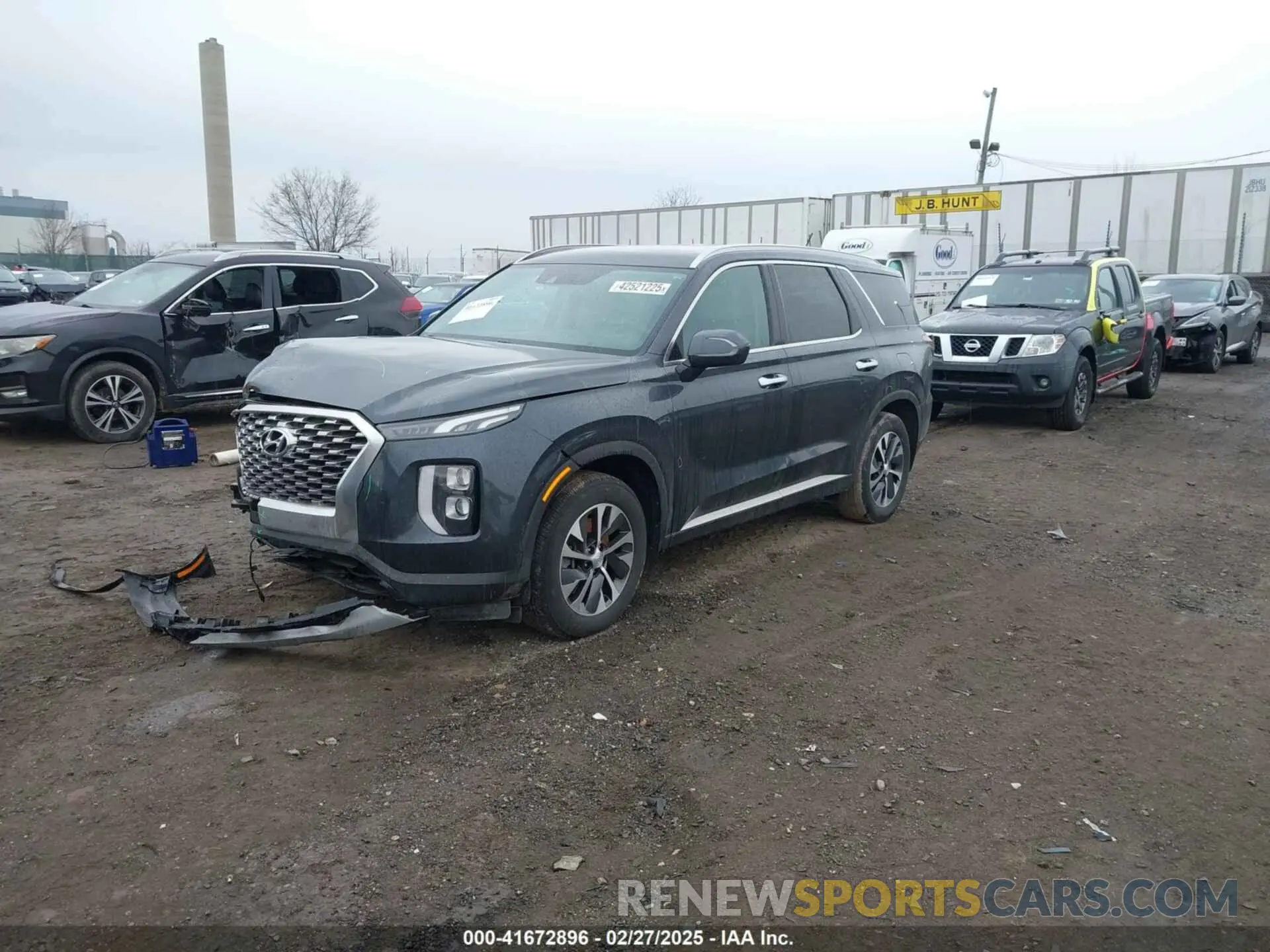2 Photograph of a damaged car KM8R2DHE8LU071822 HYUNDAI PALISADE 2020