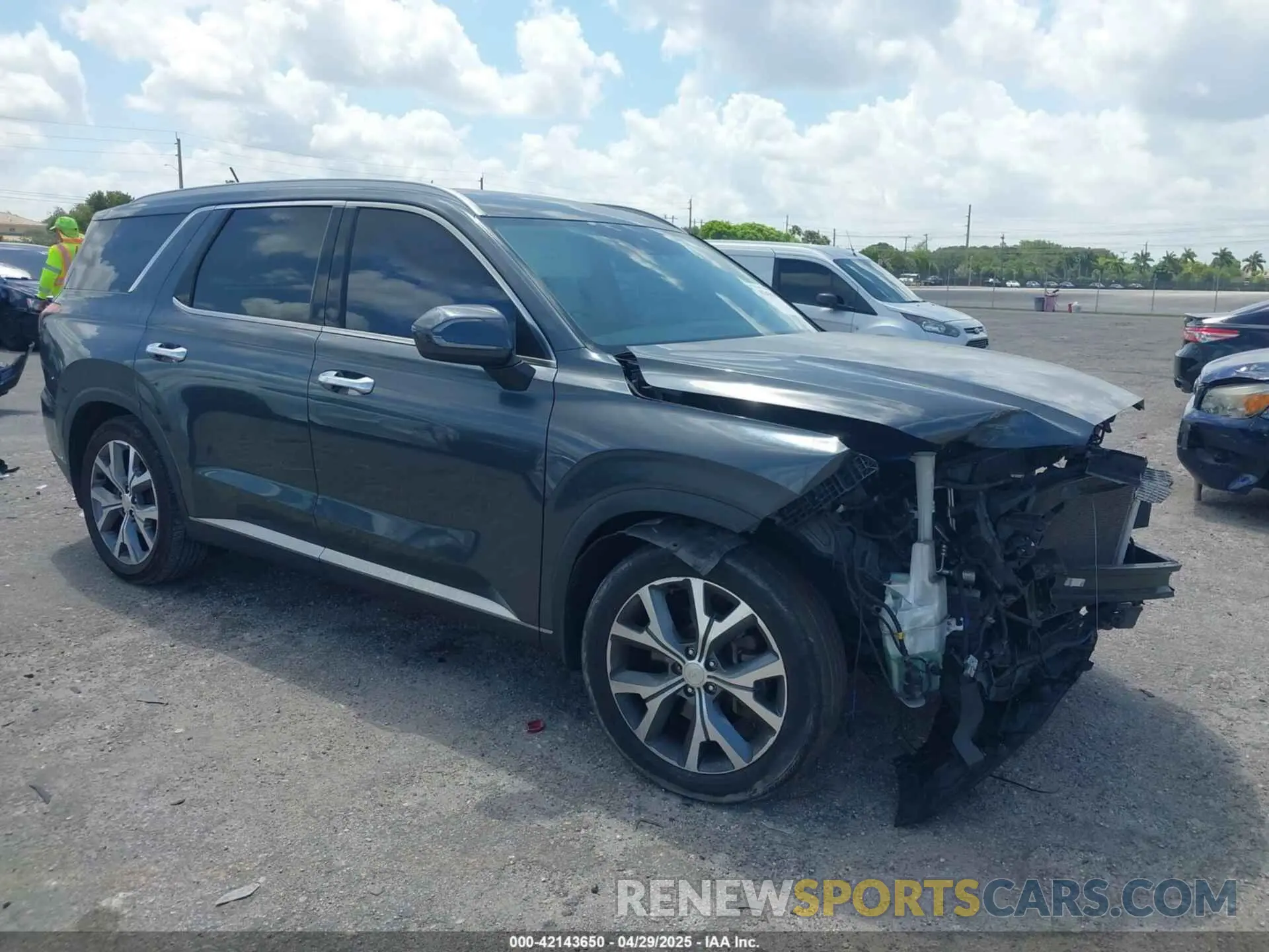 1 Photograph of a damaged car KM8R34HE4LU102240 HYUNDAI PALISADE 2020