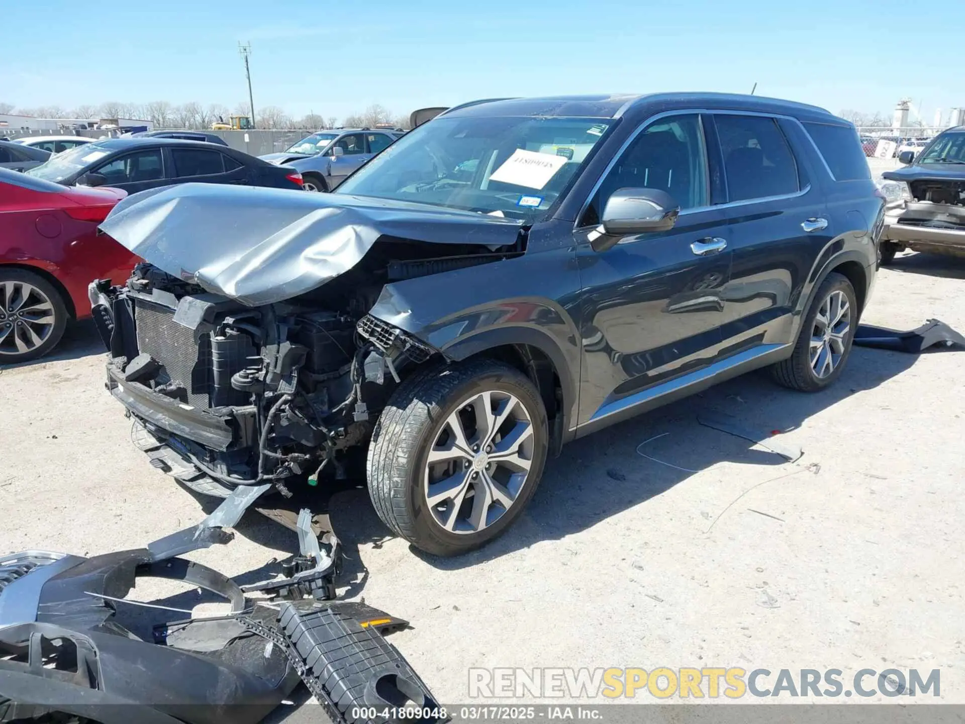 2 Photograph of a damaged car KM8R34HE7LU091654 HYUNDAI PALISADE 2020