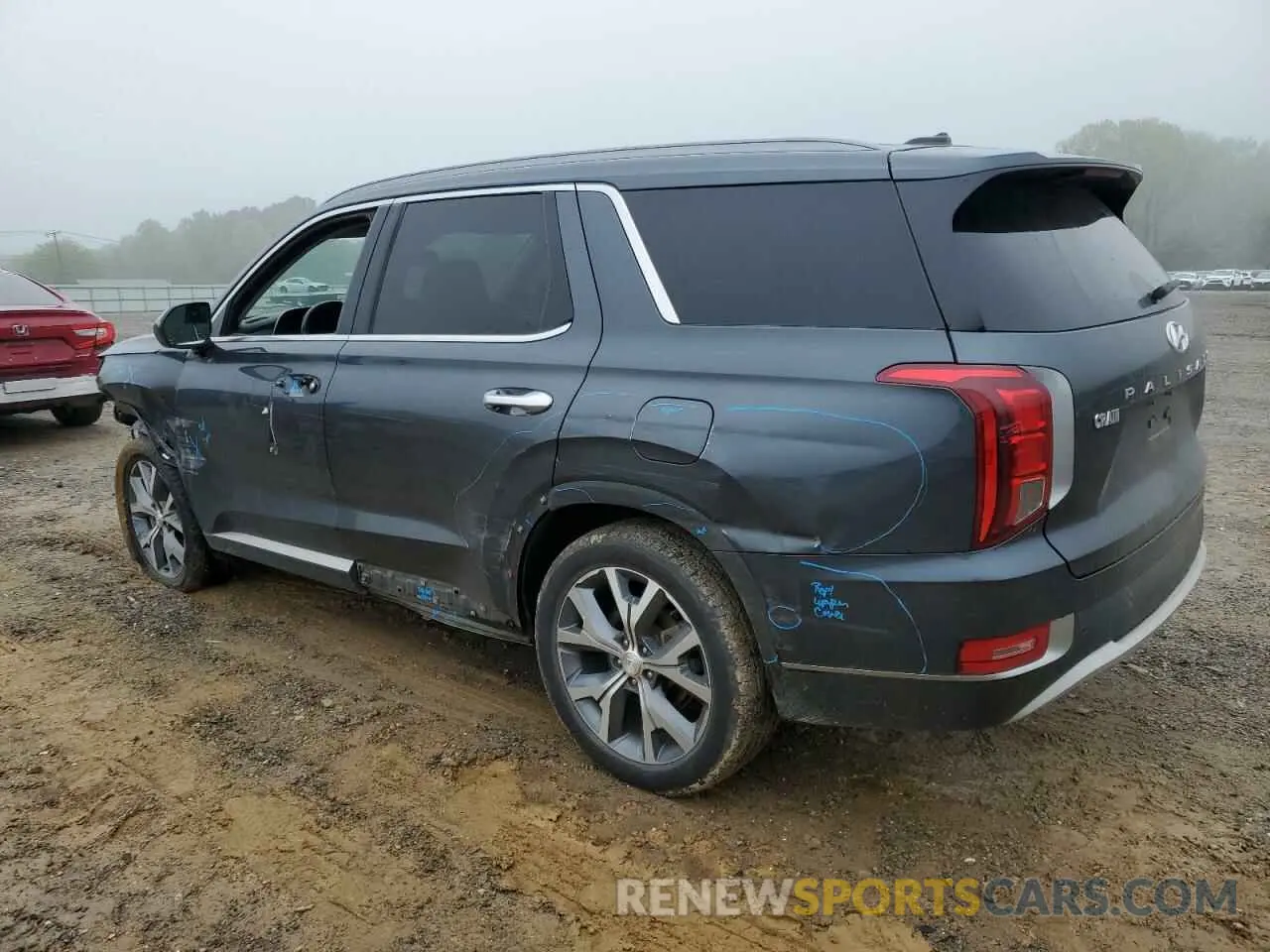 2 Photograph of a damaged car KM8R34HE8LU060591 HYUNDAI PALISADE 2020