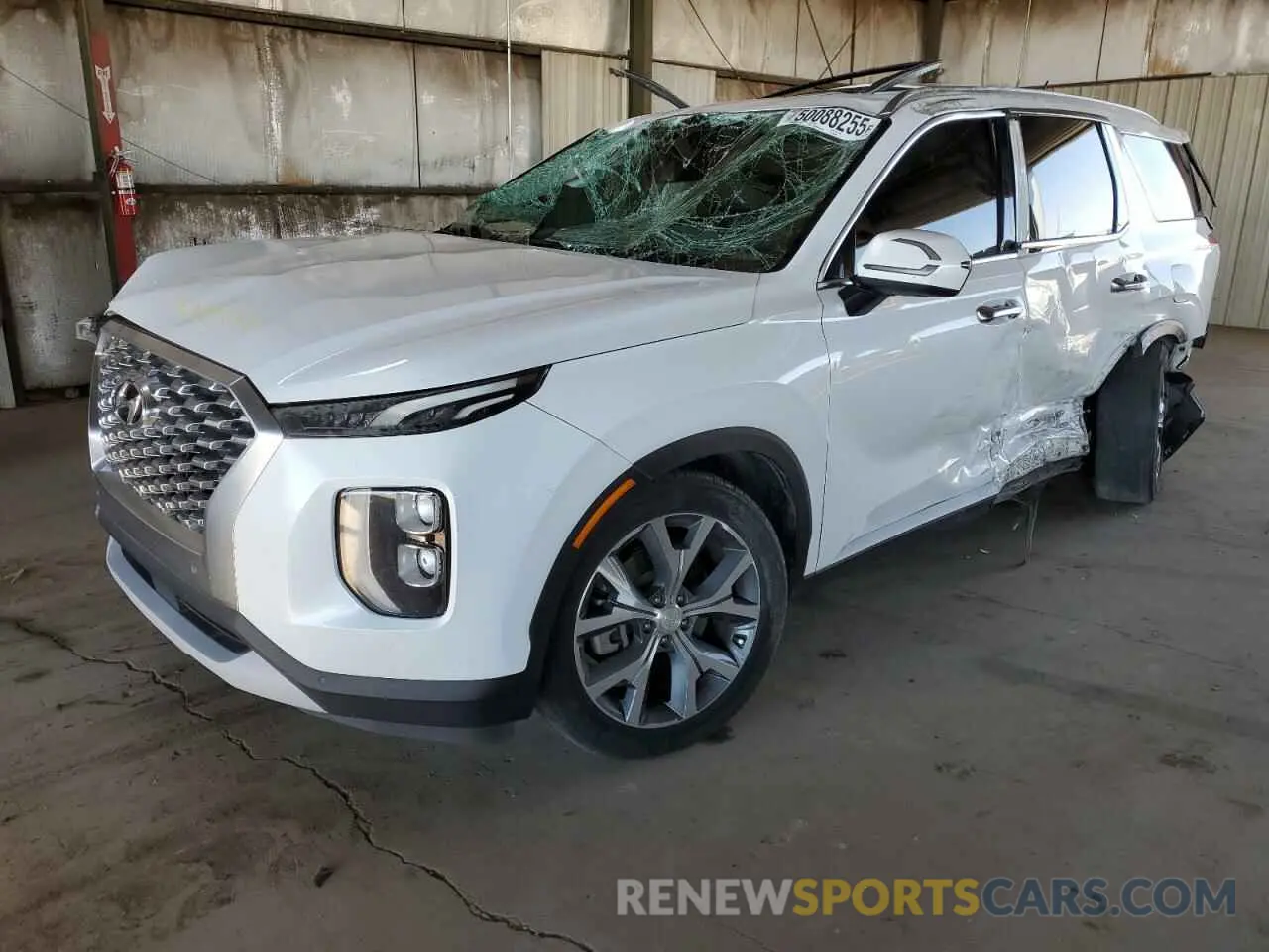 1 Photograph of a damaged car KM8R34HEXLU062049 HYUNDAI PALISADE 2020