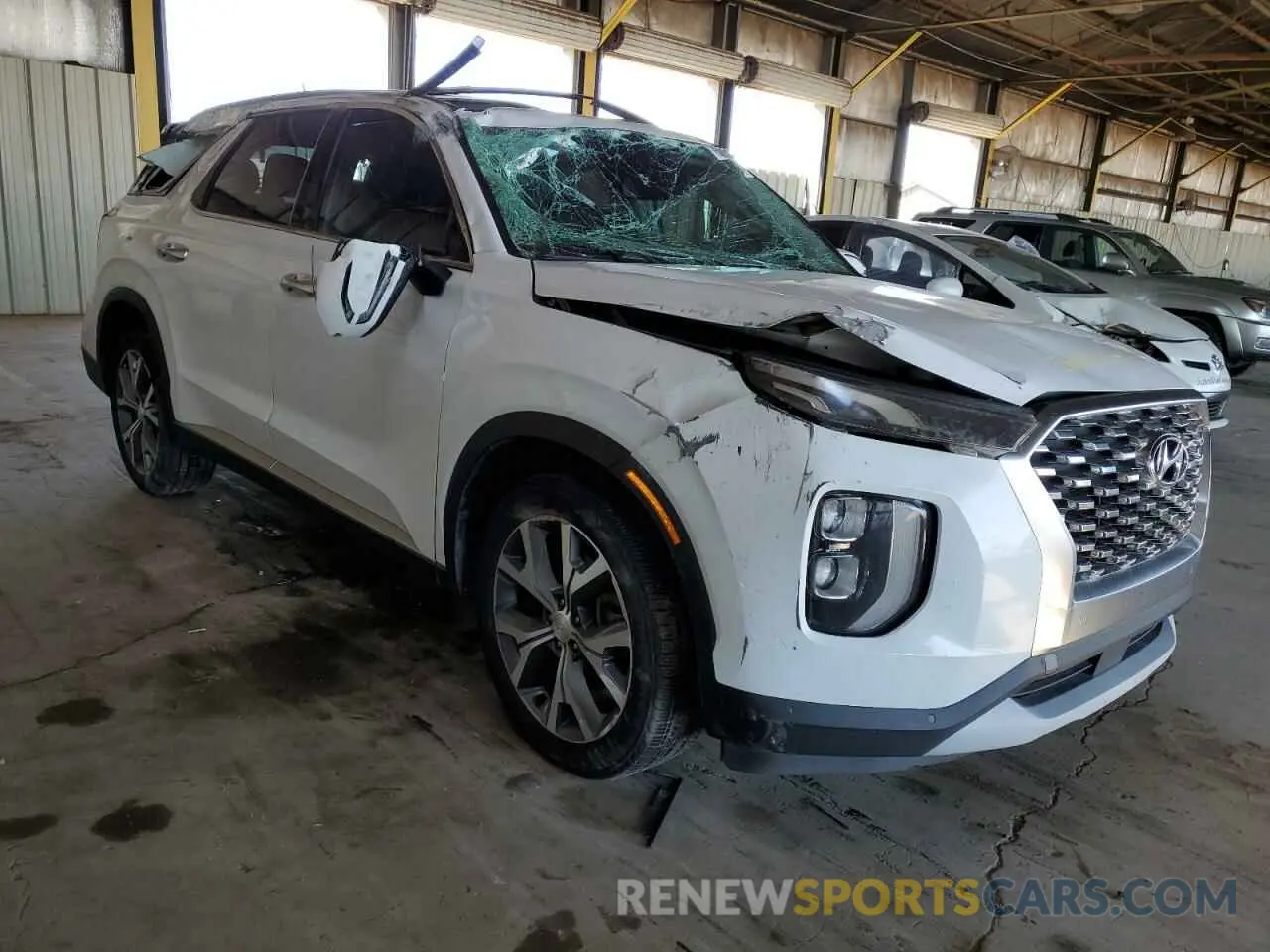 4 Photograph of a damaged car KM8R34HEXLU062049 HYUNDAI PALISADE 2020