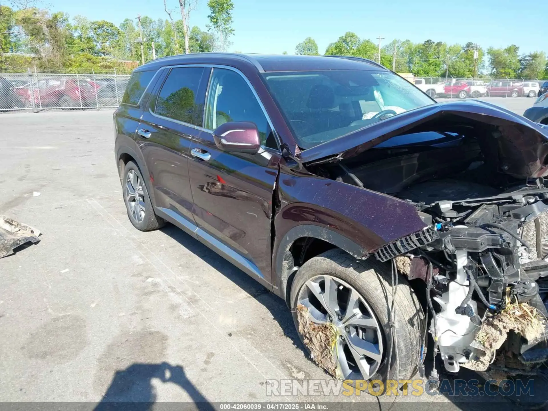 1 Photograph of a damaged car KM8R3DHE7LU084347 HYUNDAI PALISADE 2020