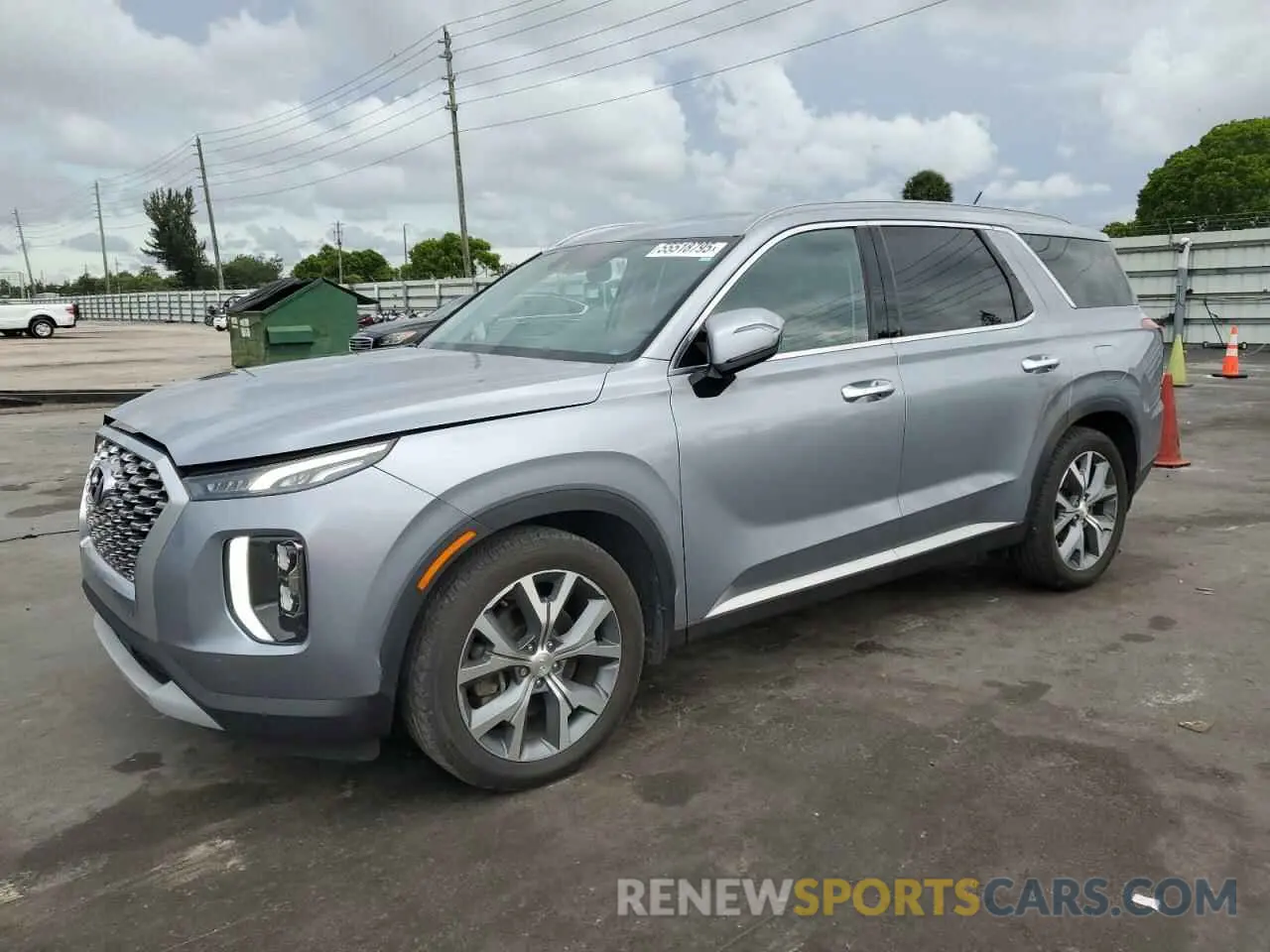 1 Photograph of a damaged car KM8R44HE2LU059286 HYUNDAI PALISADE 2020