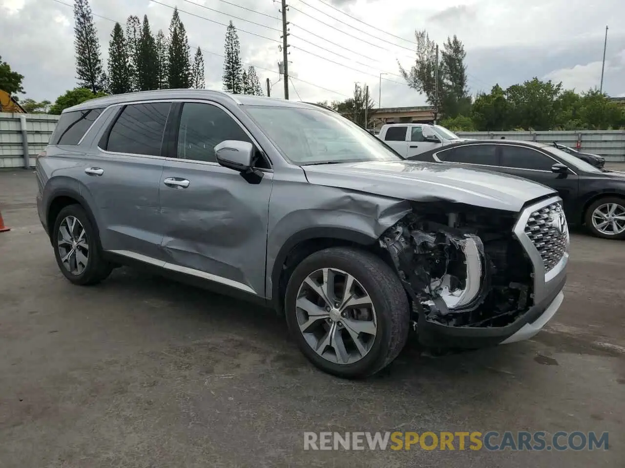 4 Photograph of a damaged car KM8R44HE2LU059286 HYUNDAI PALISADE 2020
