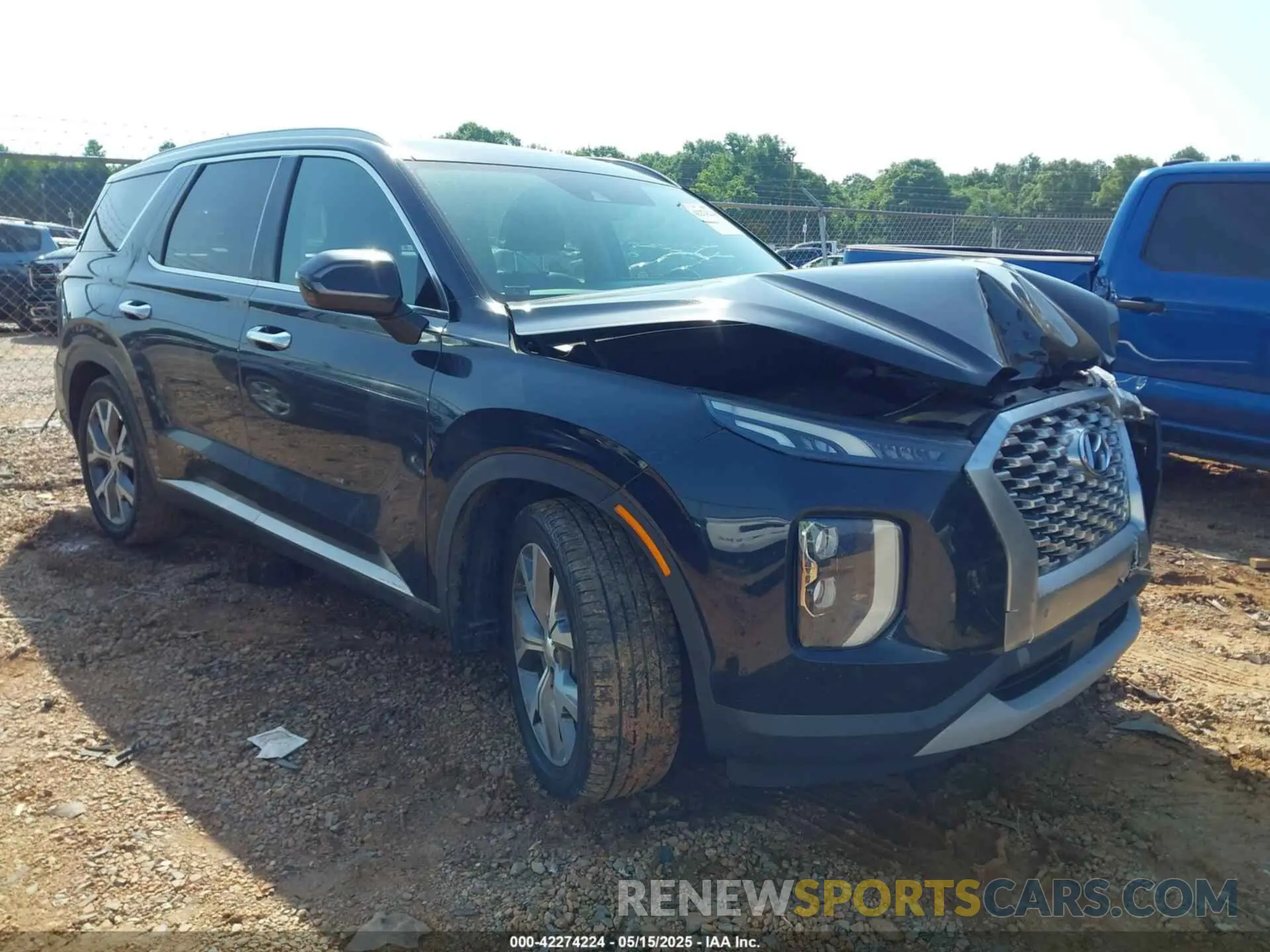 1 Photograph of a damaged car KM8R44HE9LU114932 HYUNDAI PALISADE 2020