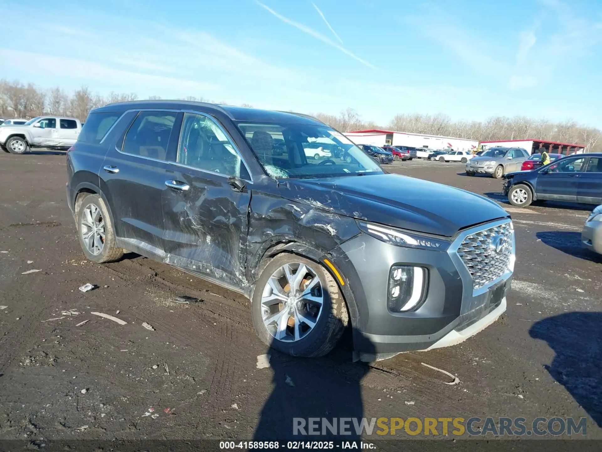 1 Photograph of a damaged car KM8R4DHE0LU029784 HYUNDAI PALISADE 2020