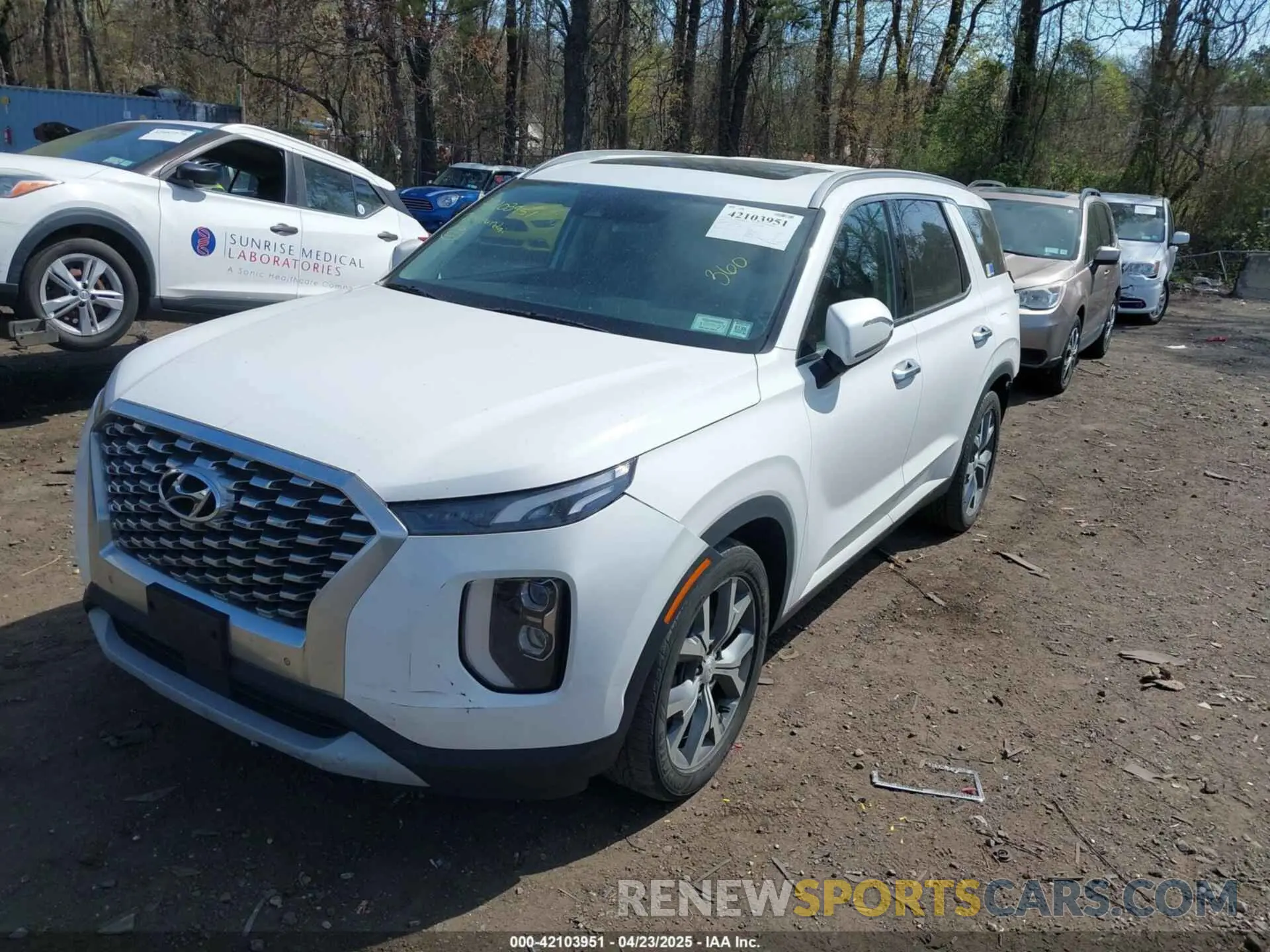 2 Photograph of a damaged car KM8R4DHE5LU066006 HYUNDAI PALISADE 2020
