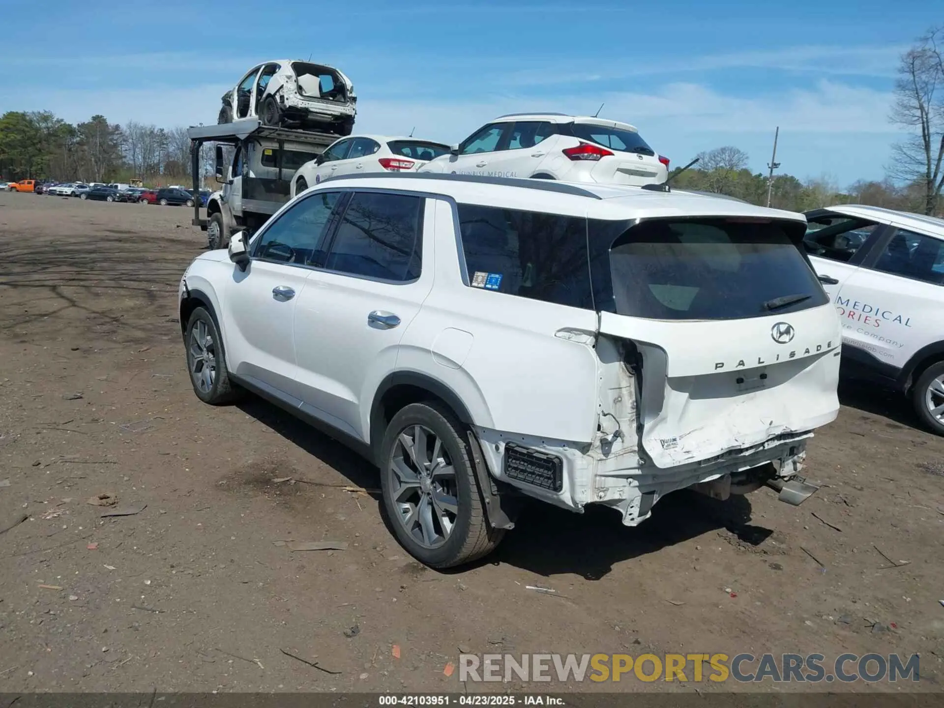 3 Photograph of a damaged car KM8R4DHE5LU066006 HYUNDAI PALISADE 2020
